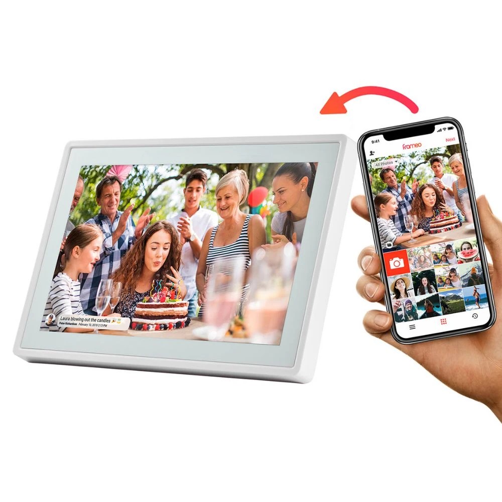 3 Jackson Frameo 10.1" Smart Photo Frame 16GB White, 3 of 4