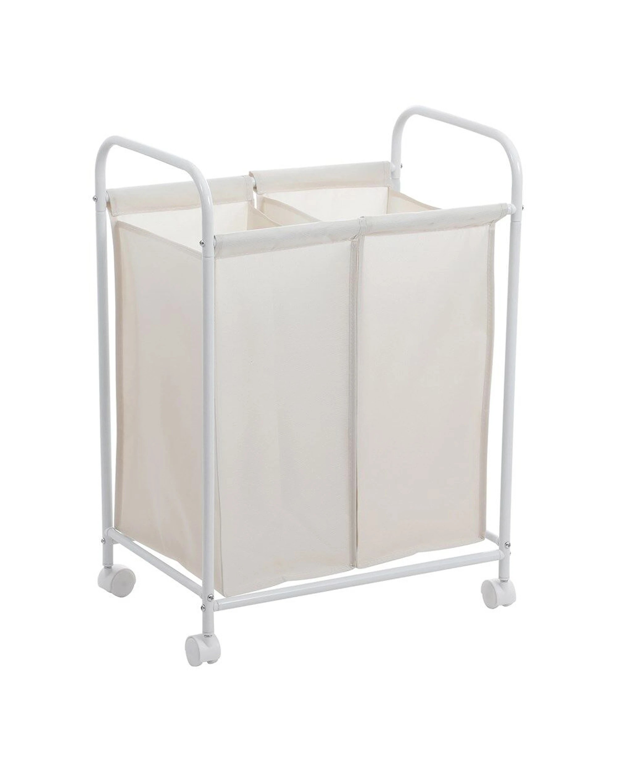 1 Boxsweden Lightweight Laundry 2 Section Cart With Wheels 50x33x70cm - Assorted, 1 of 8