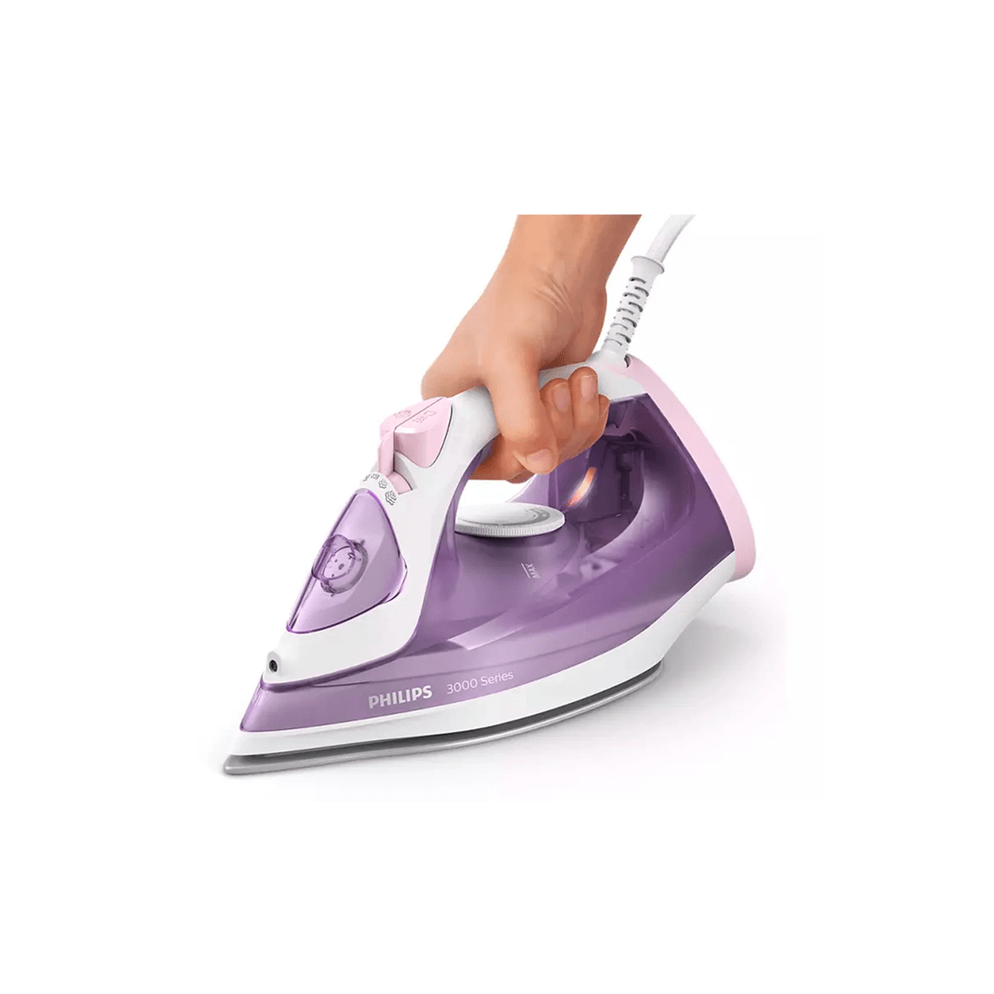 4 Philips 3000 Series 2000w Home Electric Garment/clothing/fabric Press Steam Iron
 - Purple, 4 of 5