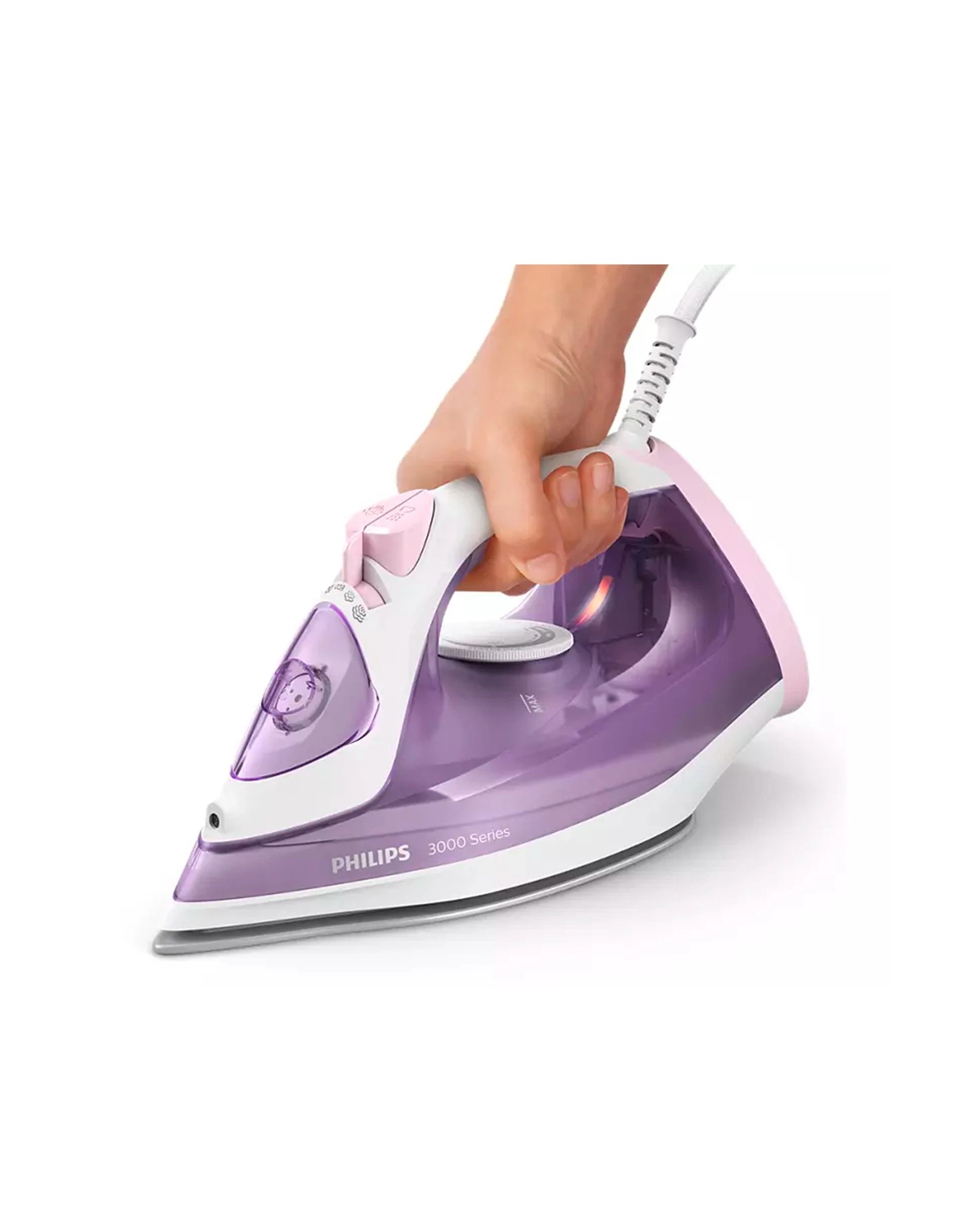 4 Philips 3000 Series 2000w Home Electric Garment/clothing/fabric Press Steam Iron
 - Purple, 4 of 5
