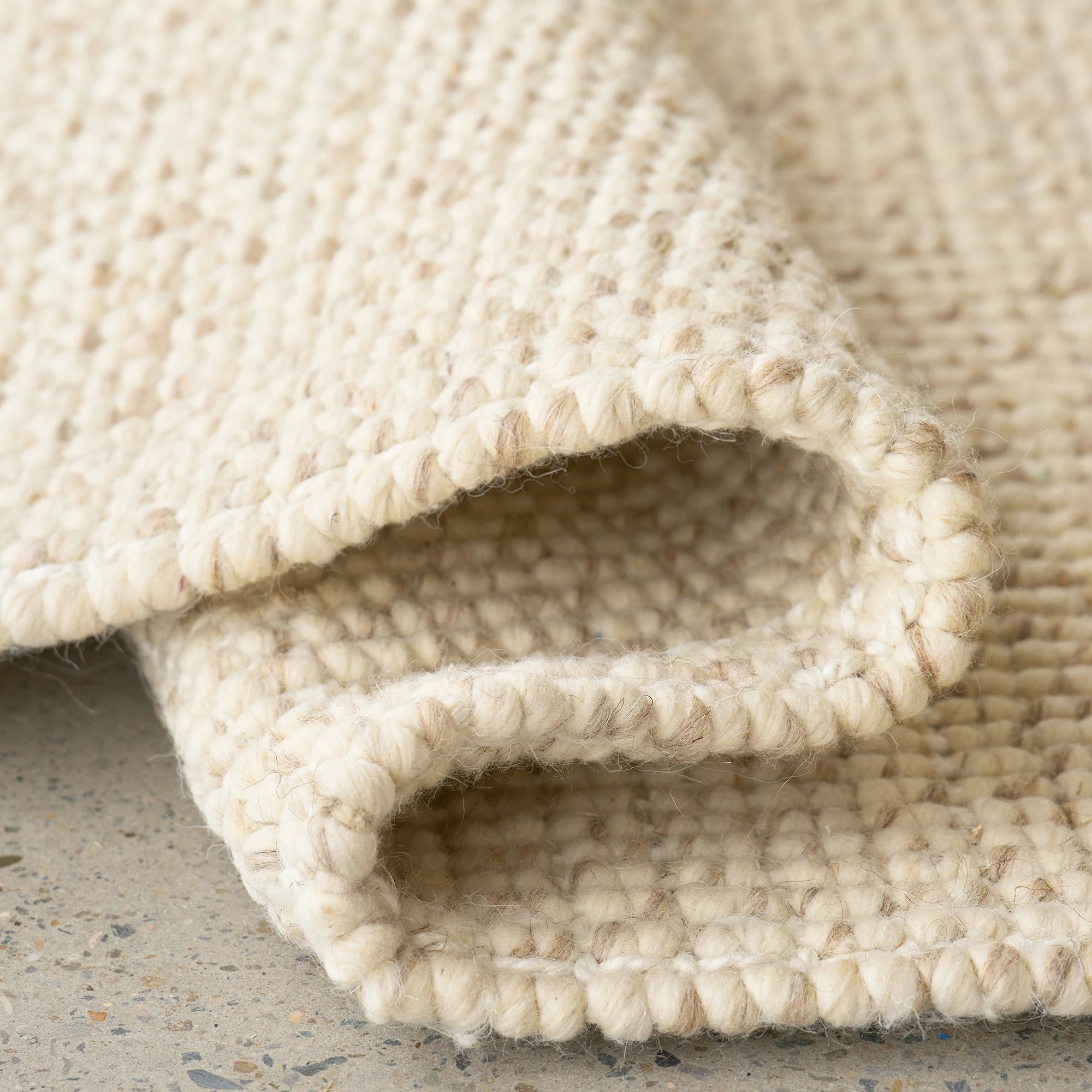 7 Common Ground Rugs Cadence Parker 280x190cm - Large Wool & Jute Rug - White, 7 of 7