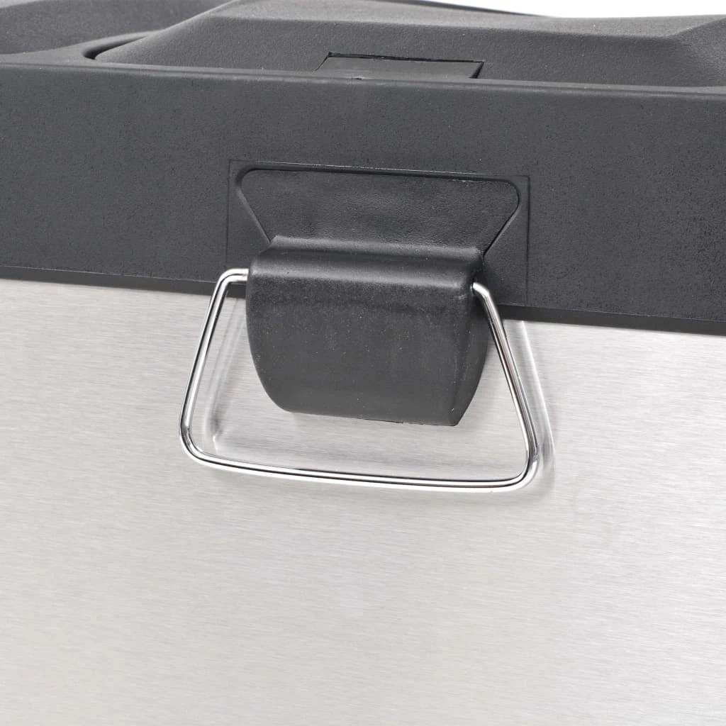 2 vidaXL Dustbin Stainless Steel - Silver, 2 of 3
