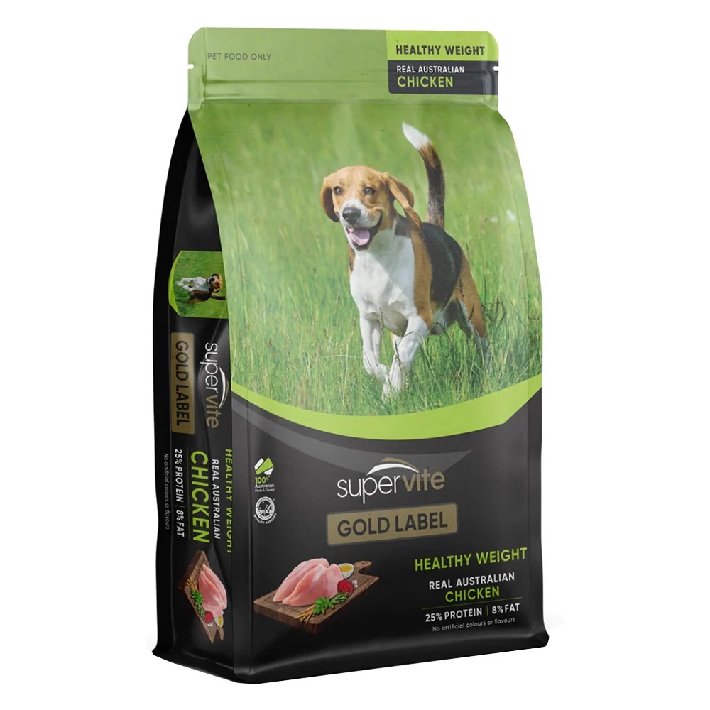 1 Supervite Gold Label Healthy Weight Real Australian Chicken Dry Dog Food 3 Kg, 1 of 1