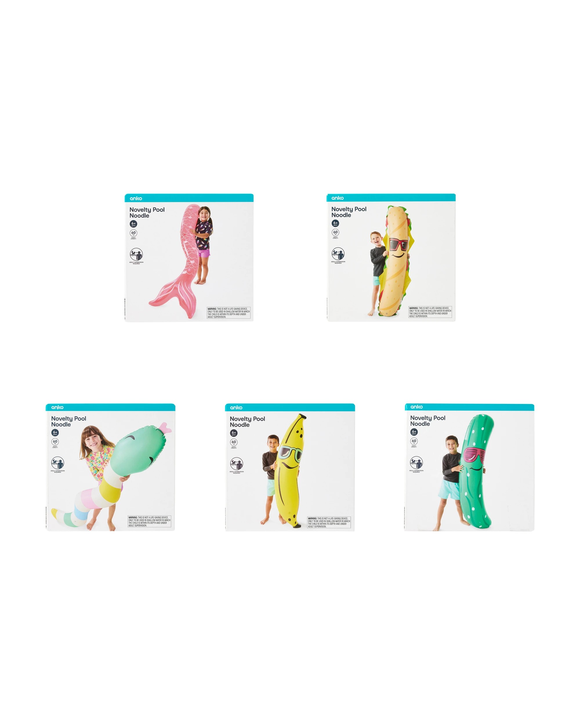 9 Novelty Pool Noodle - Assorted, 9 of 10