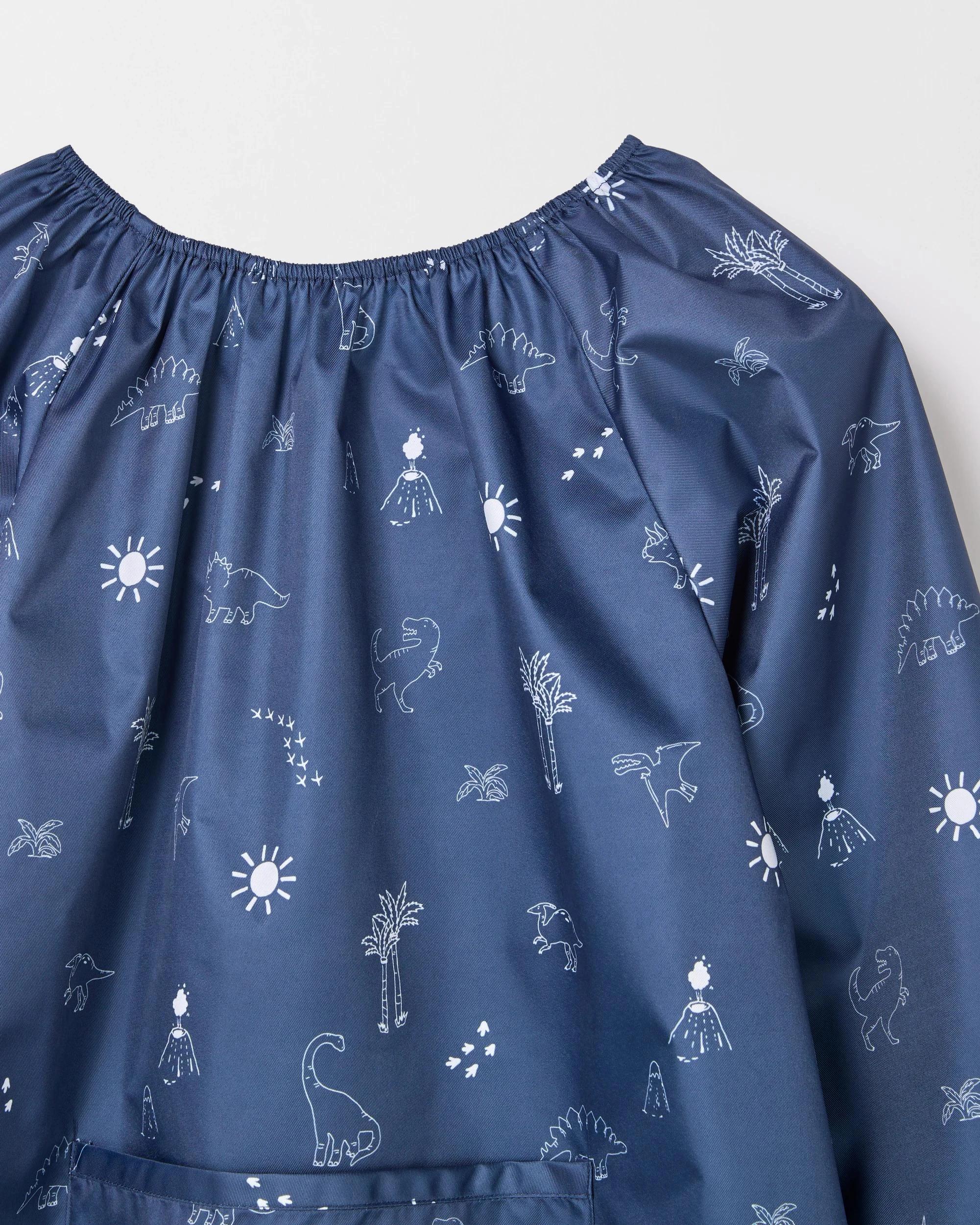 2 Target Kids Back To School Printed Art Smock NAVY DINOSAURS, 2 of 2