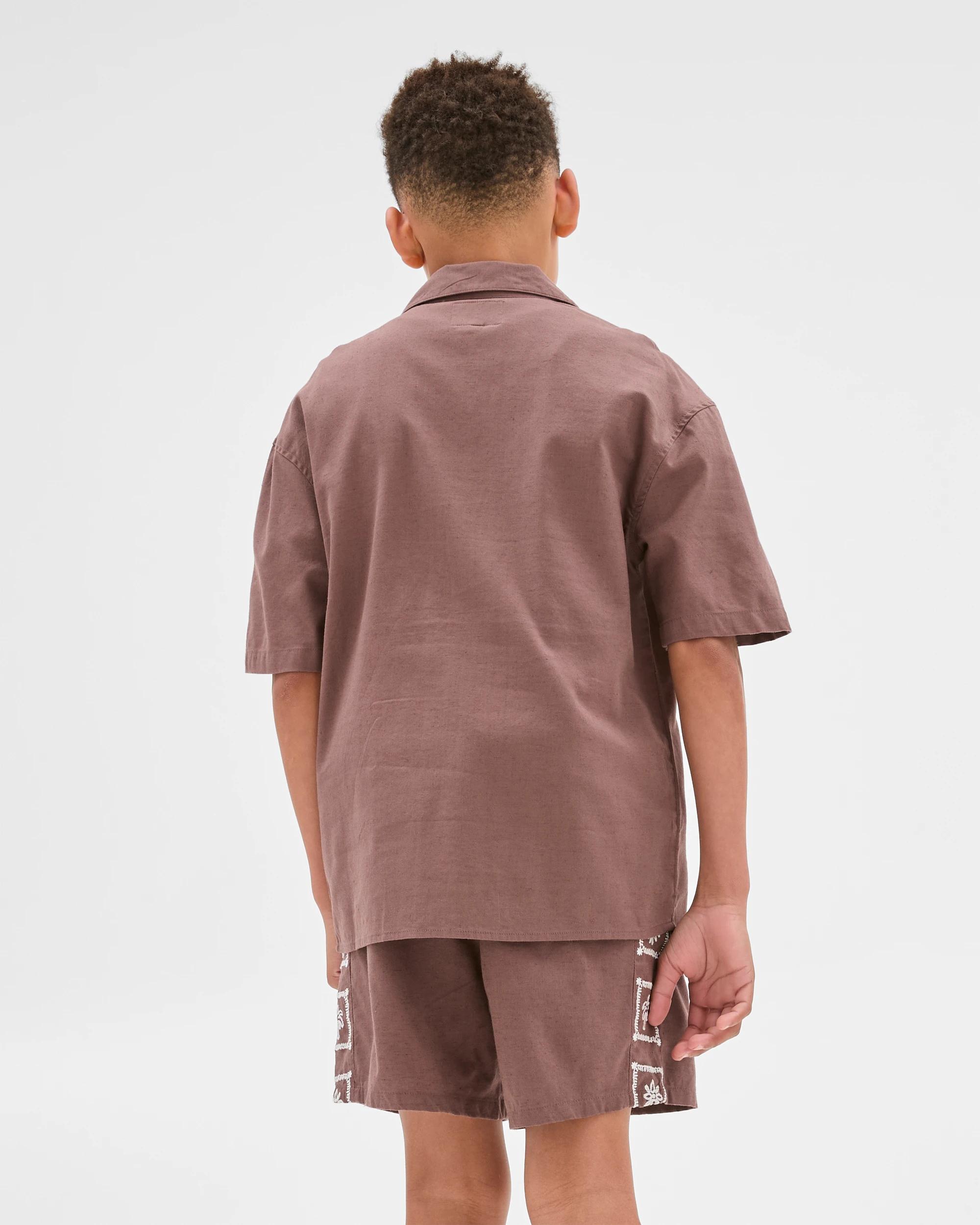 2 Target Embroidery Shirt BROWN, 2 of 6