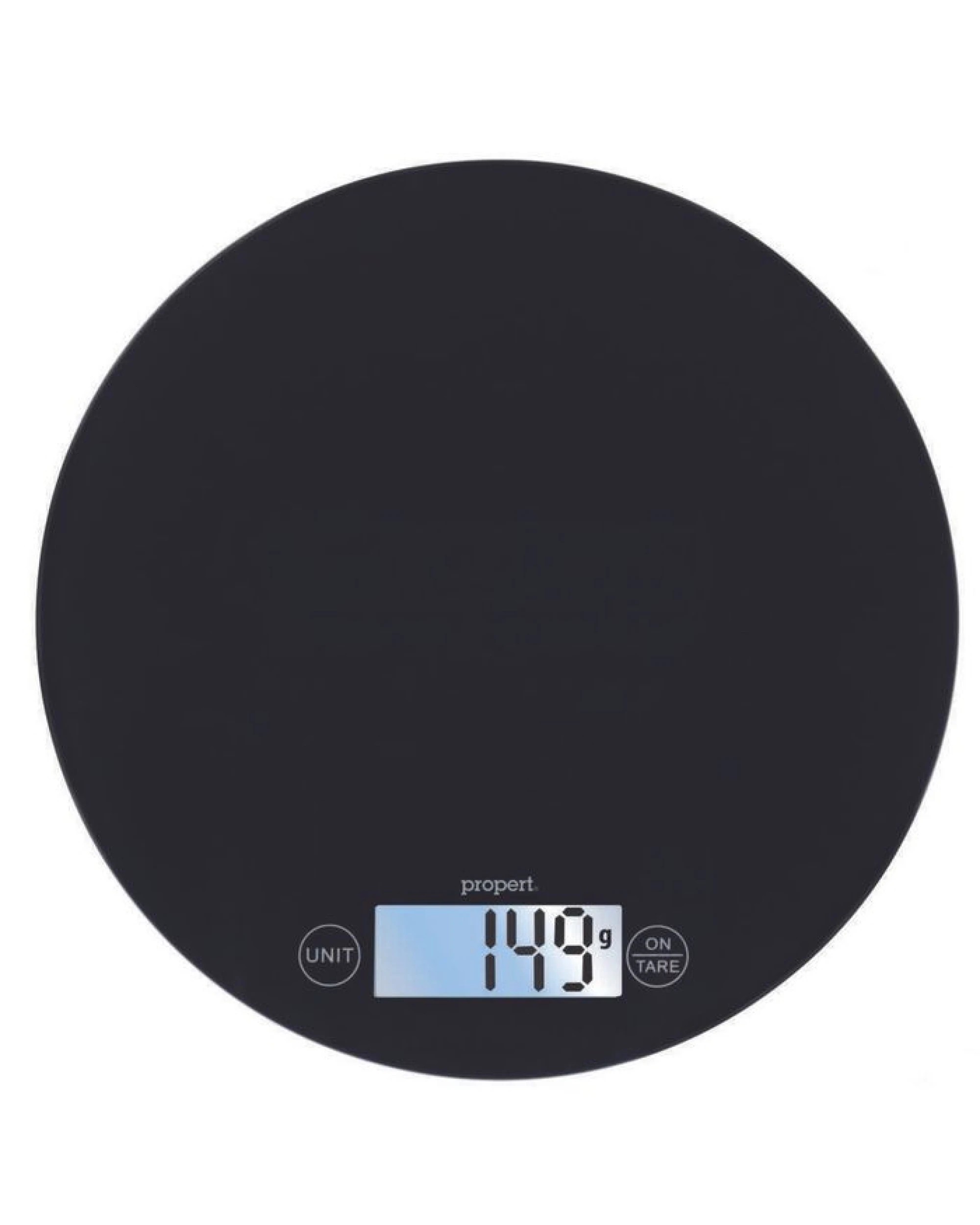 1 Propert Disque 3 Tempered Glass Kitchen Scales in Black, 1 of 1