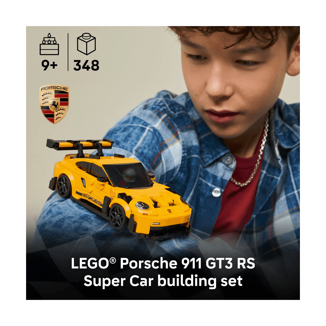 3 LEGO Speed Champions Porsche 911 GT3 RS Super Car 77239, 3 of 10