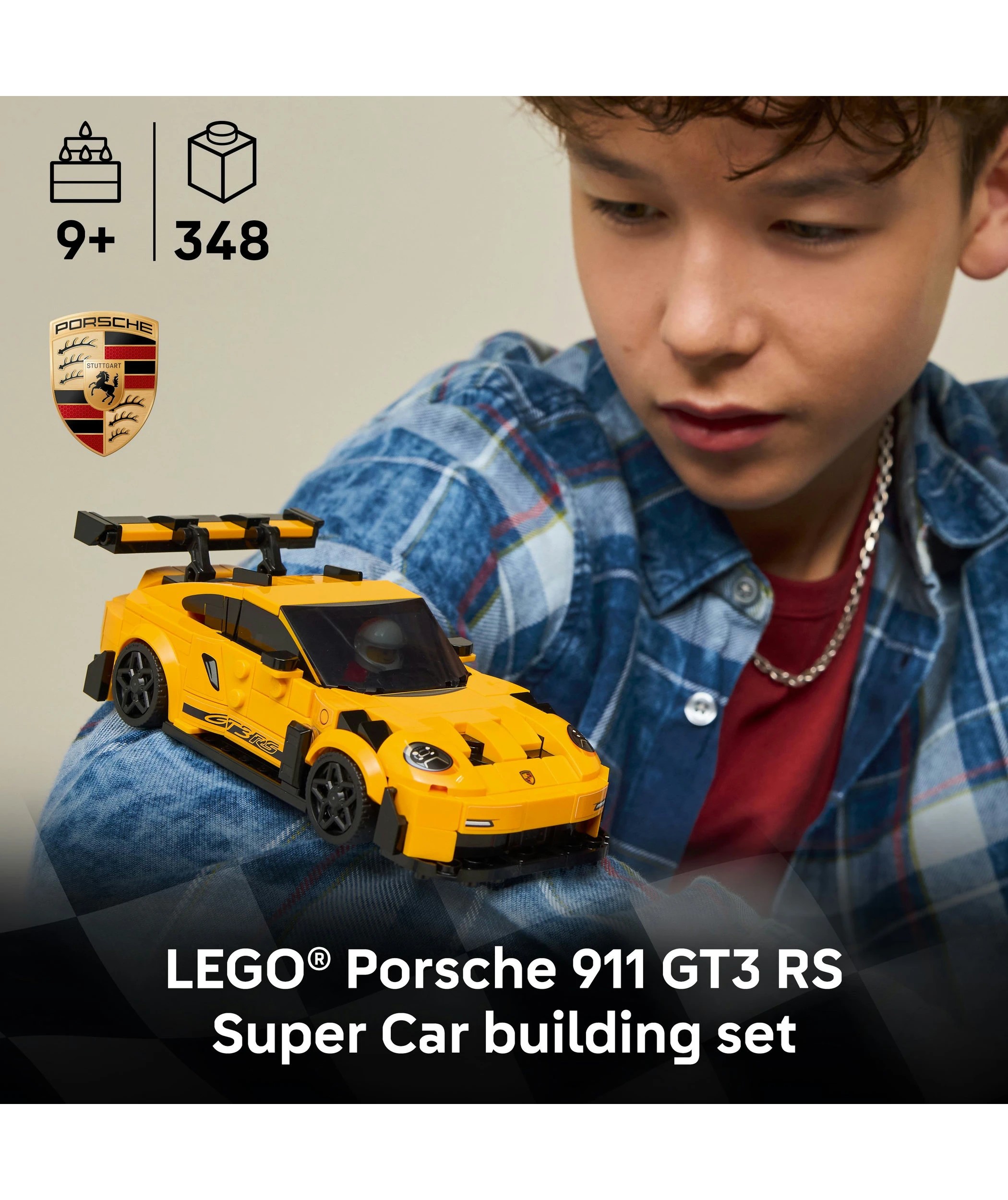 3 LEGO Speed Champions Porsche 911 GT3 RS Super Car 77239, 3 of 10