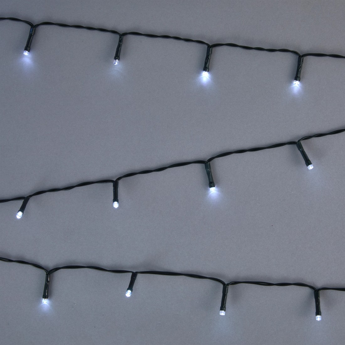 1 Solar Powered 500 LED Multifunction White String Lights, 1 of 7