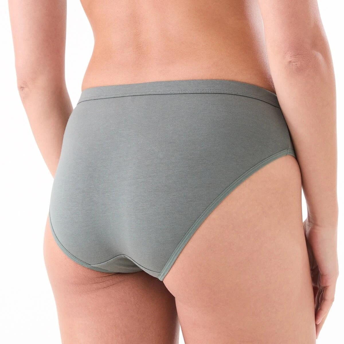 3 Comfort Top Bikini Briefs SMOKEY GREEN, 3 of 4