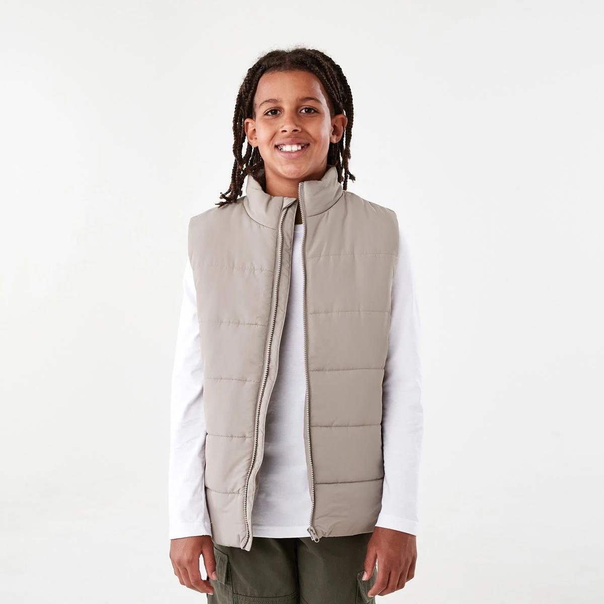 1 Basic Puffer Vest Moon Rock, 1 of 10