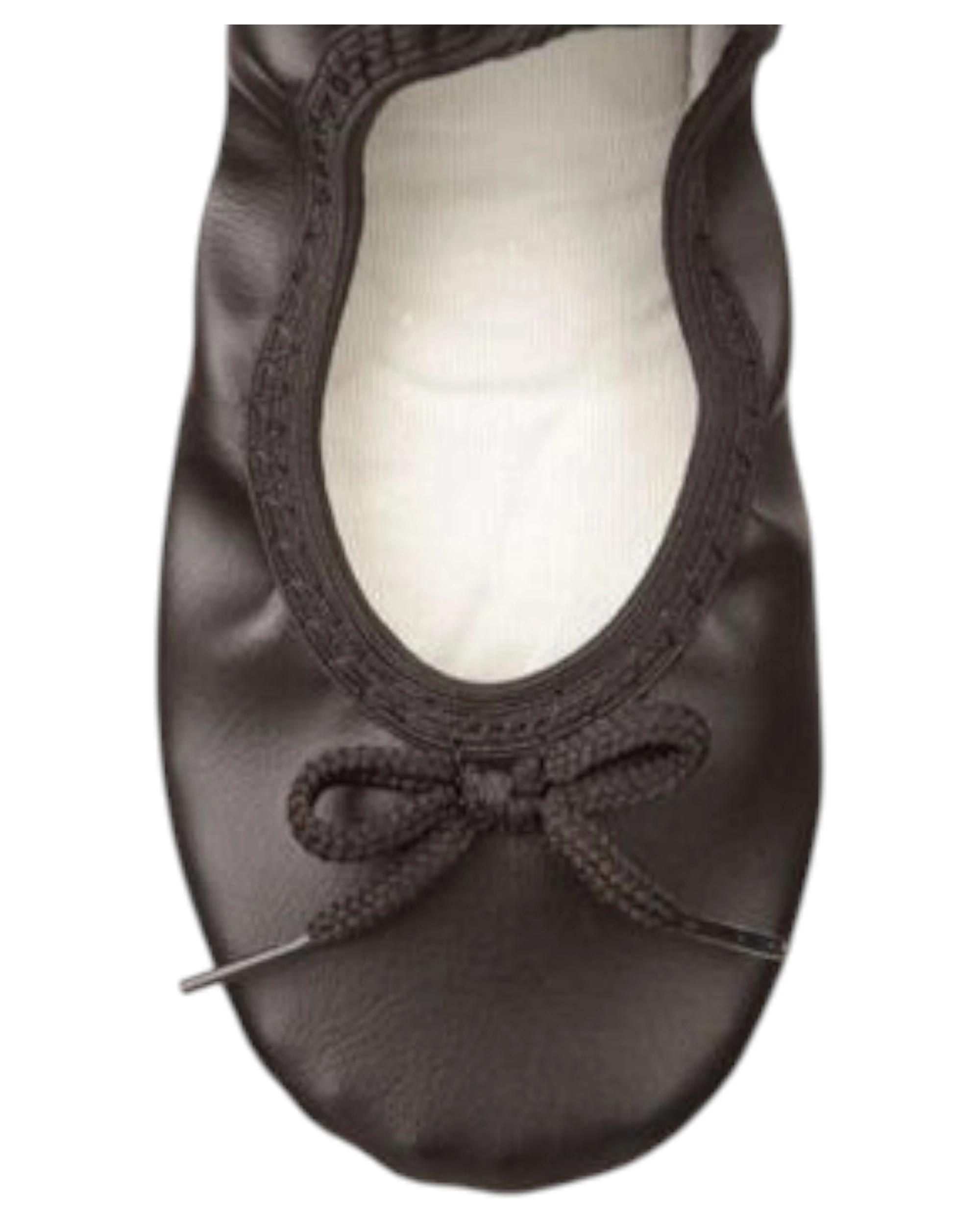 3 Jiffies Grosby Girls Kids Girl Ballet Dance Flat Slipper Shoes BLACK, 3 of 3