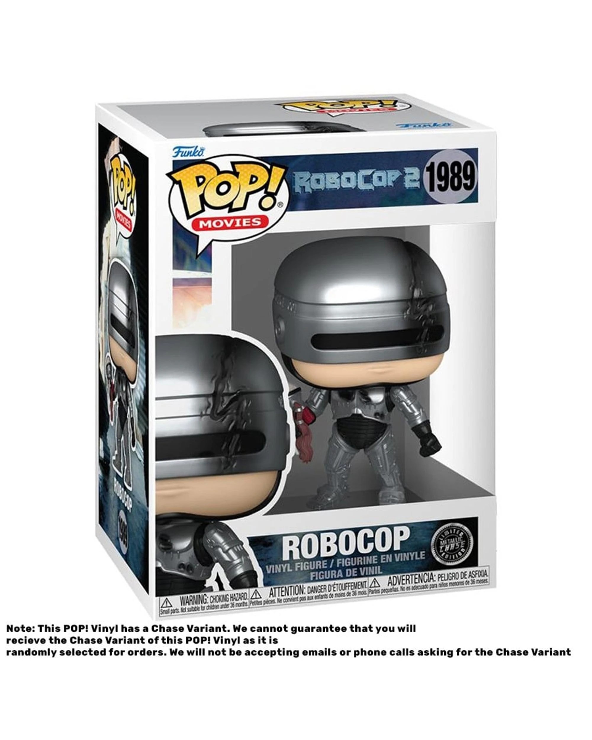 6 RoboCop 2 Robocop Metallic Funko POP! Vinyl, 6 of 6
