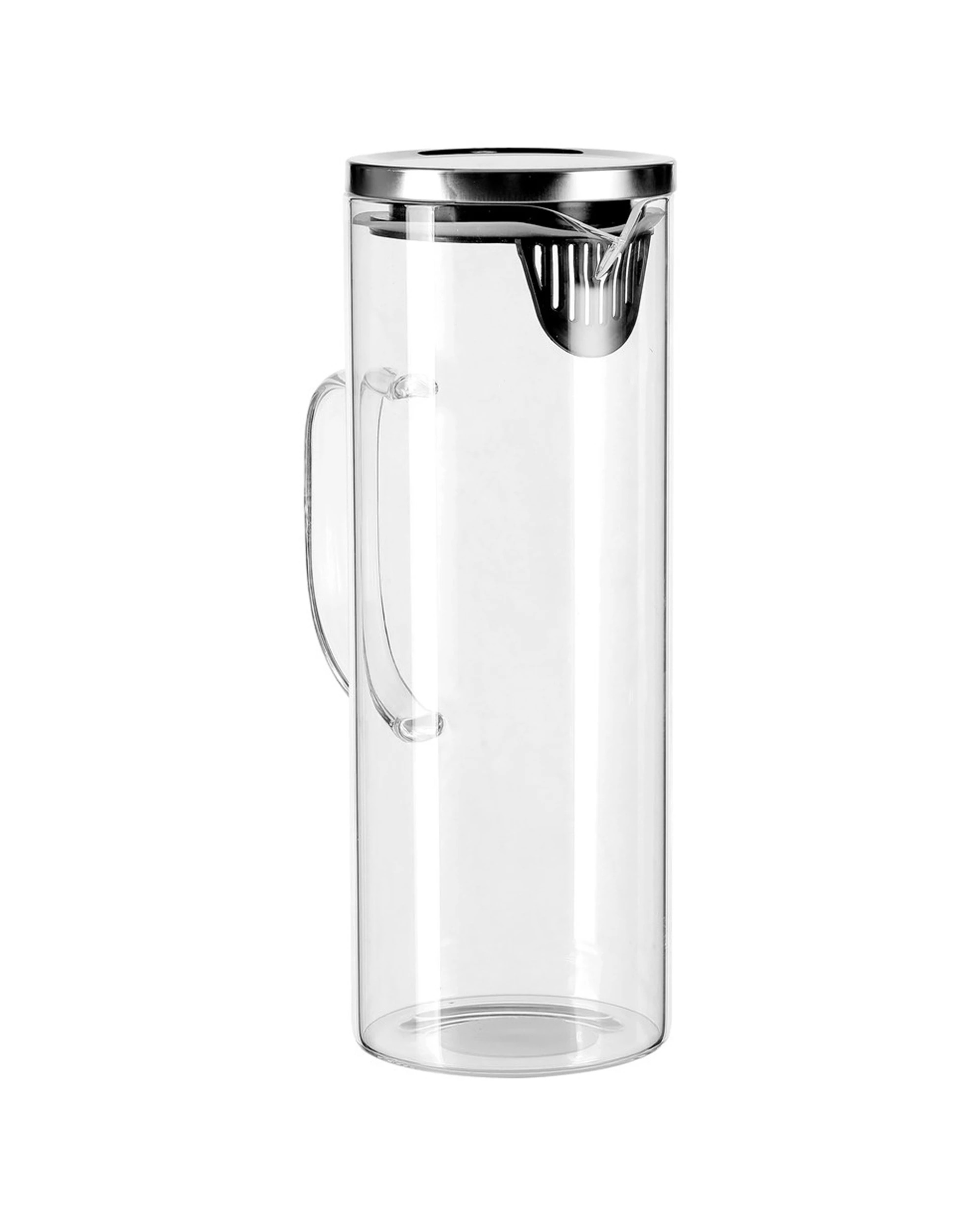 3 Lemon & Lime 1.8l 28cm Glass Cold/drinks/juice/water Fridge Jug/pitcher W/ Lid
 - Clear, 3 of 3