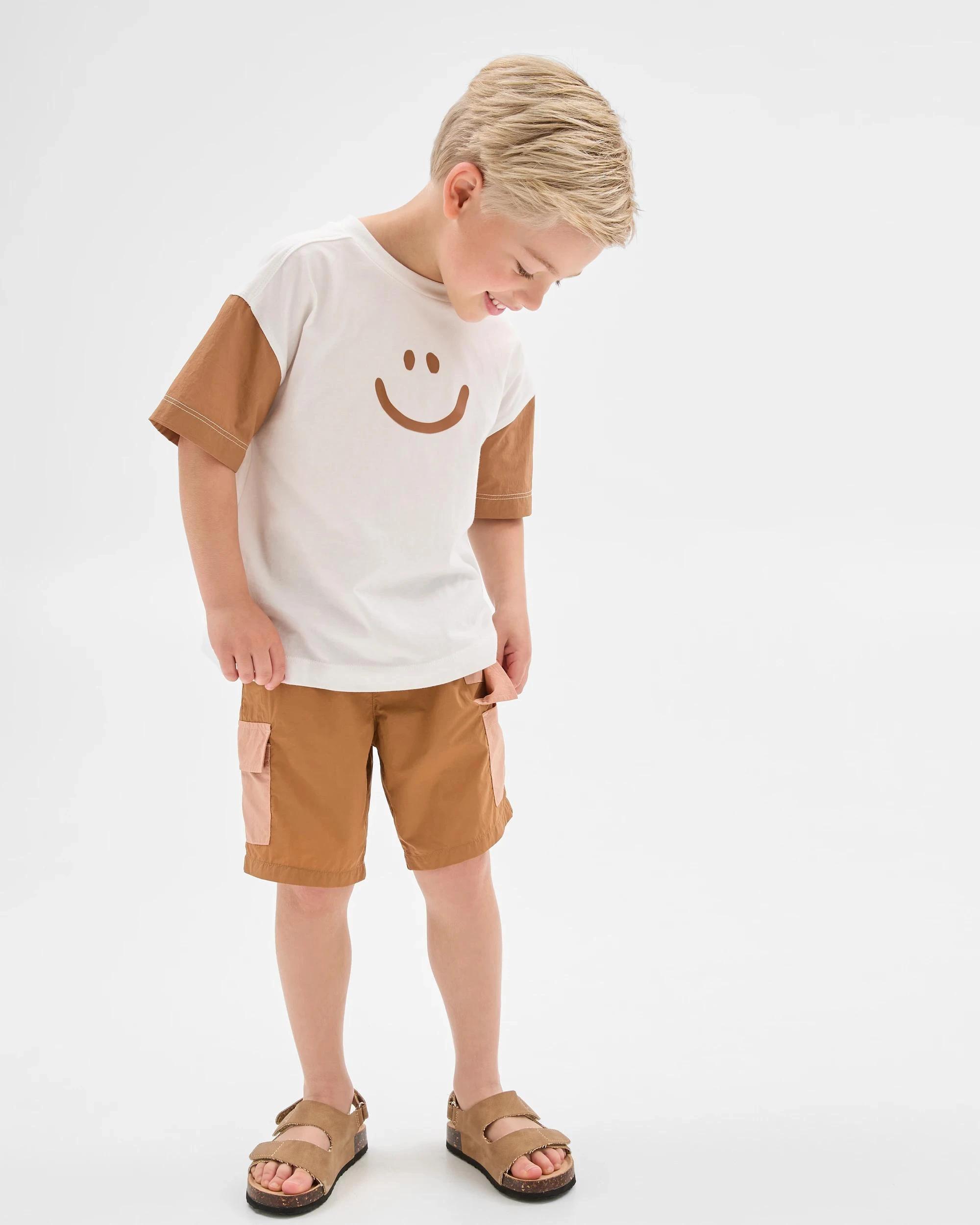 3 Target Australian Cotton and Nylon Blend Oversized T-shirt CREAM, 3 of 8