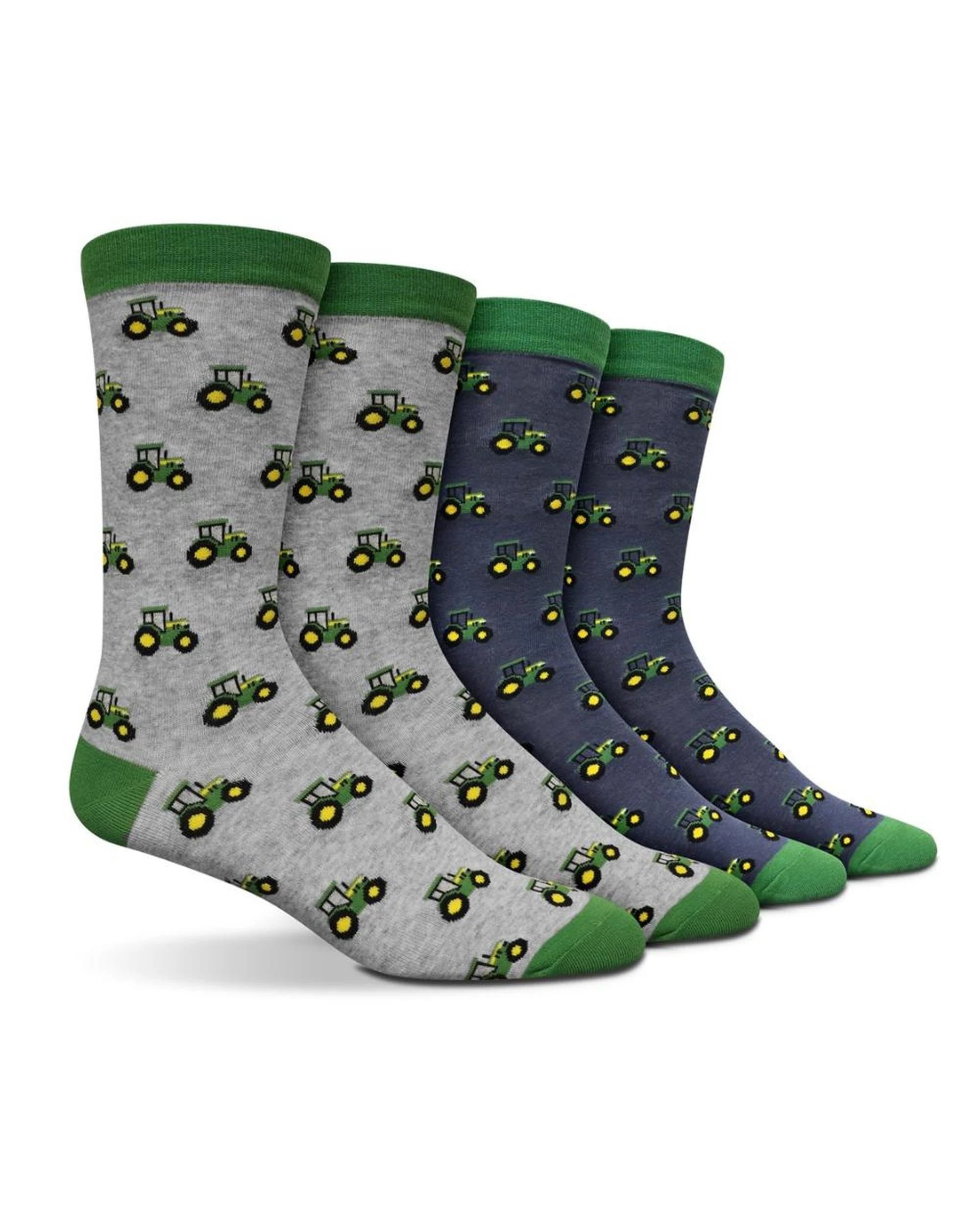 1 John Deere Tractor Row Fashion Socks Crew 2 Pack - L - Multi, 1 of 5