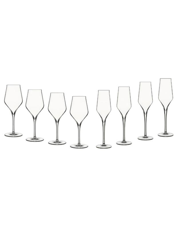 Luigi Bormioli Supremo 350ml Chardonnay Glass and 240ml Champagne Flutes - C