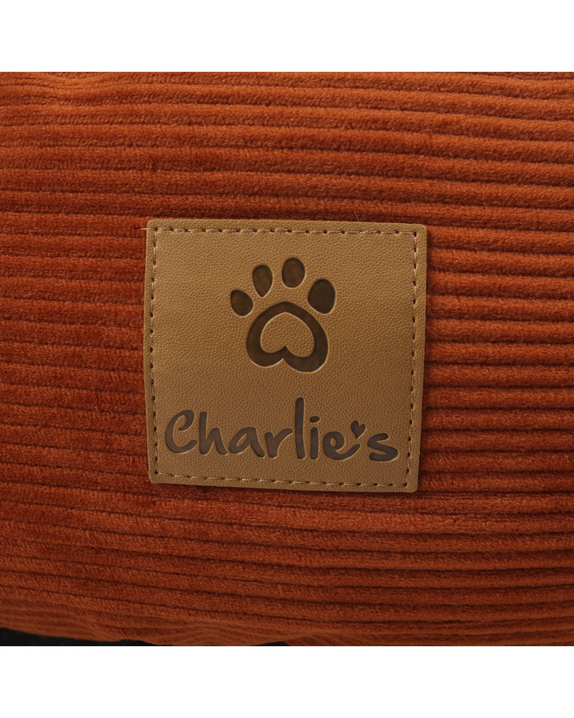 6 Charlie's Snookie Hooded Corduroy Calming Dog Bed Large - Terracotta, 6 of 9