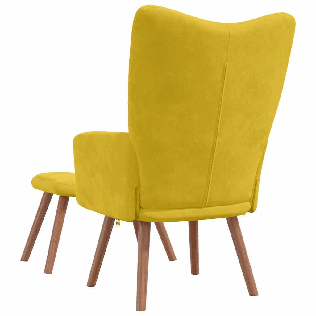5 vidaXL Relaxing chair Footrest - Yellow, 5 of 9