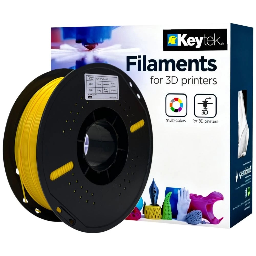 1 Keytek PLA+ 3D Filament Yellow, 1 of 1