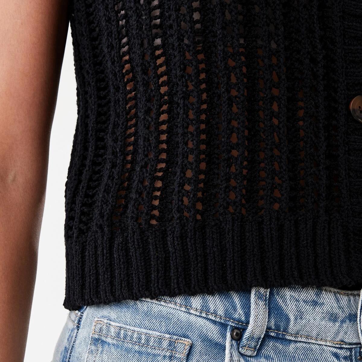 6 Knit Vest Black, 6 of 6