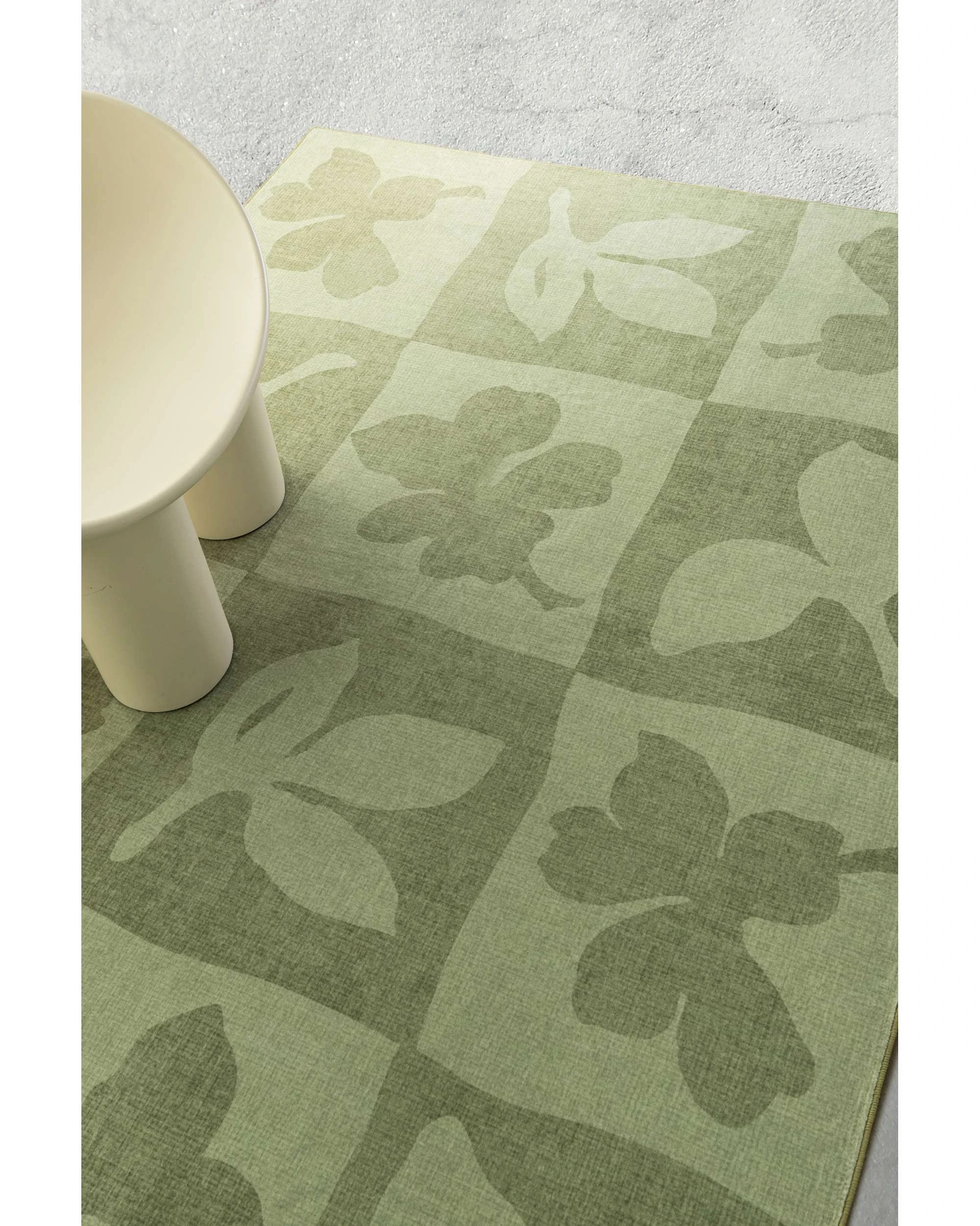 3 Loopsie Knightsbridge Printed Washable Rug-290cm x 190cm - Green, 3 of 8