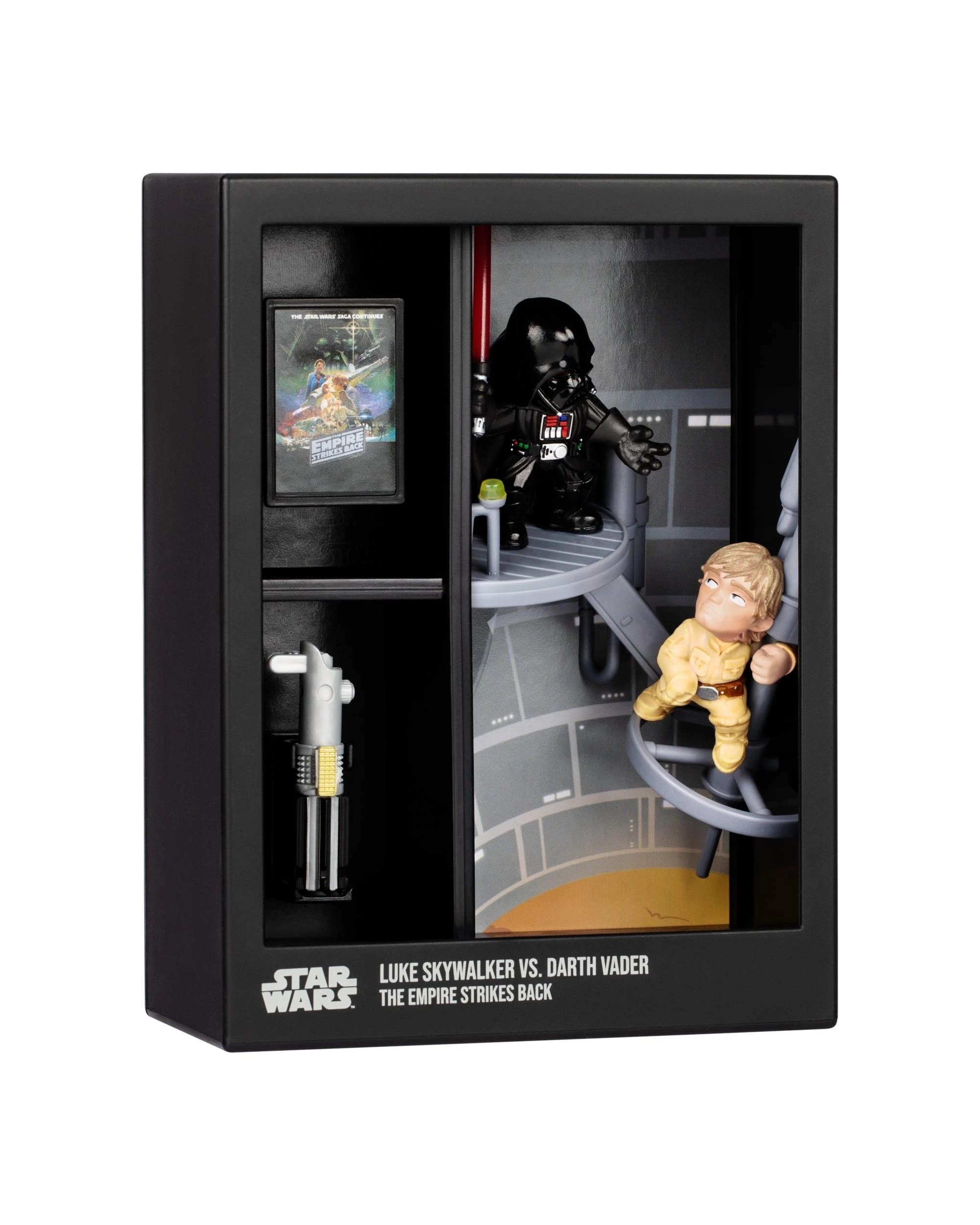 3 Fandrop Star Wars SW04 Luke Skywalker vs Darth Vader 2 Figure Diorama, 3 of 7