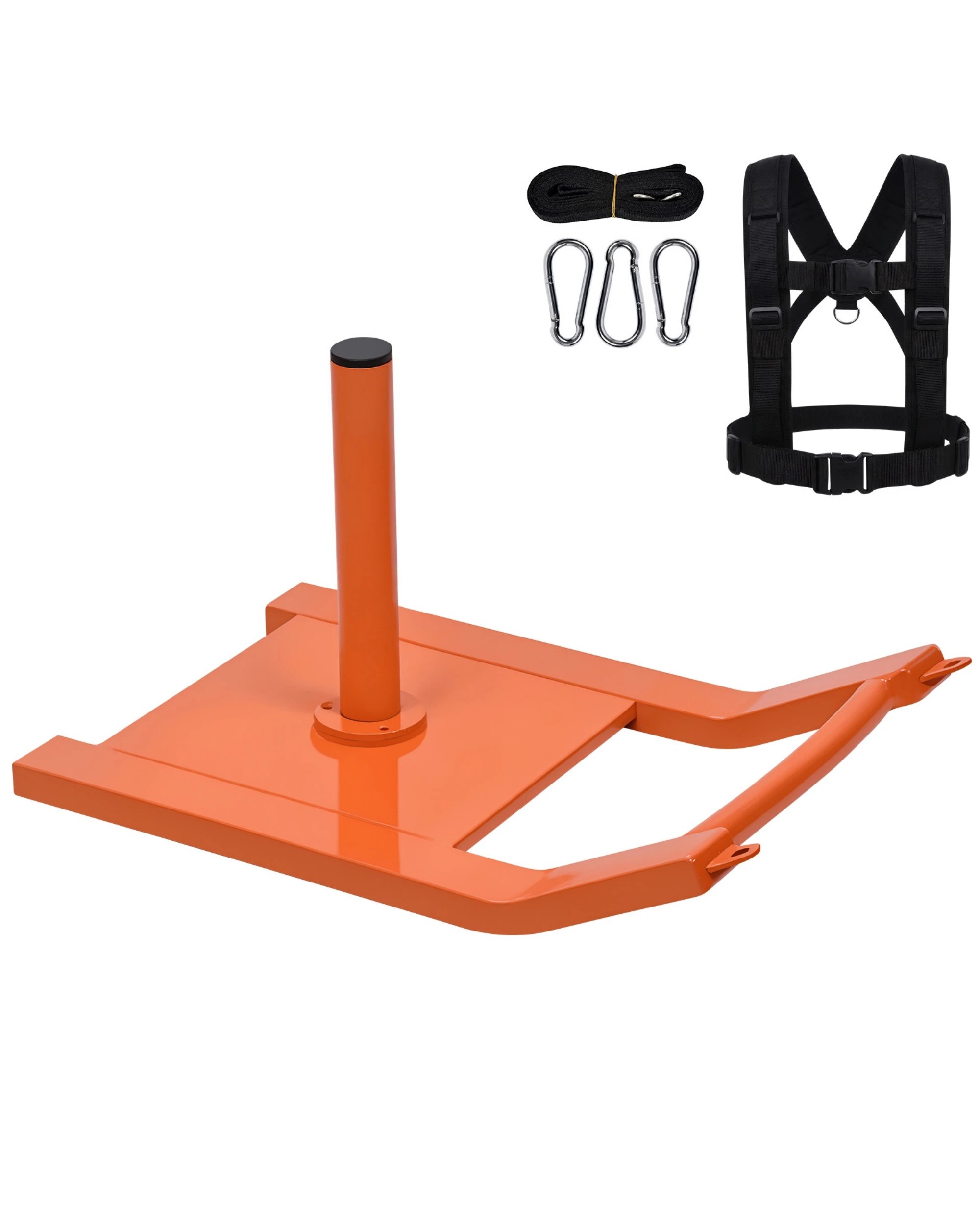 2 Advwin Weight Sled with 2 Weight Posts (1"/2") & Adjustable Shoulder Strap for Speed Improvement, 180kg Max Load, 2 of 8