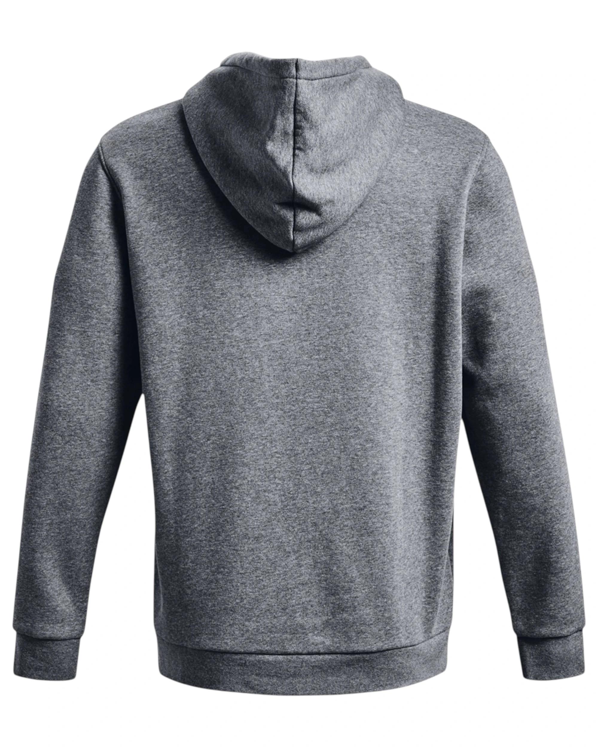 3 Under Armour Mens Icon Essential Fleece PItch Gray/ White Hoodie PITCH GRAY, 3 of 6
