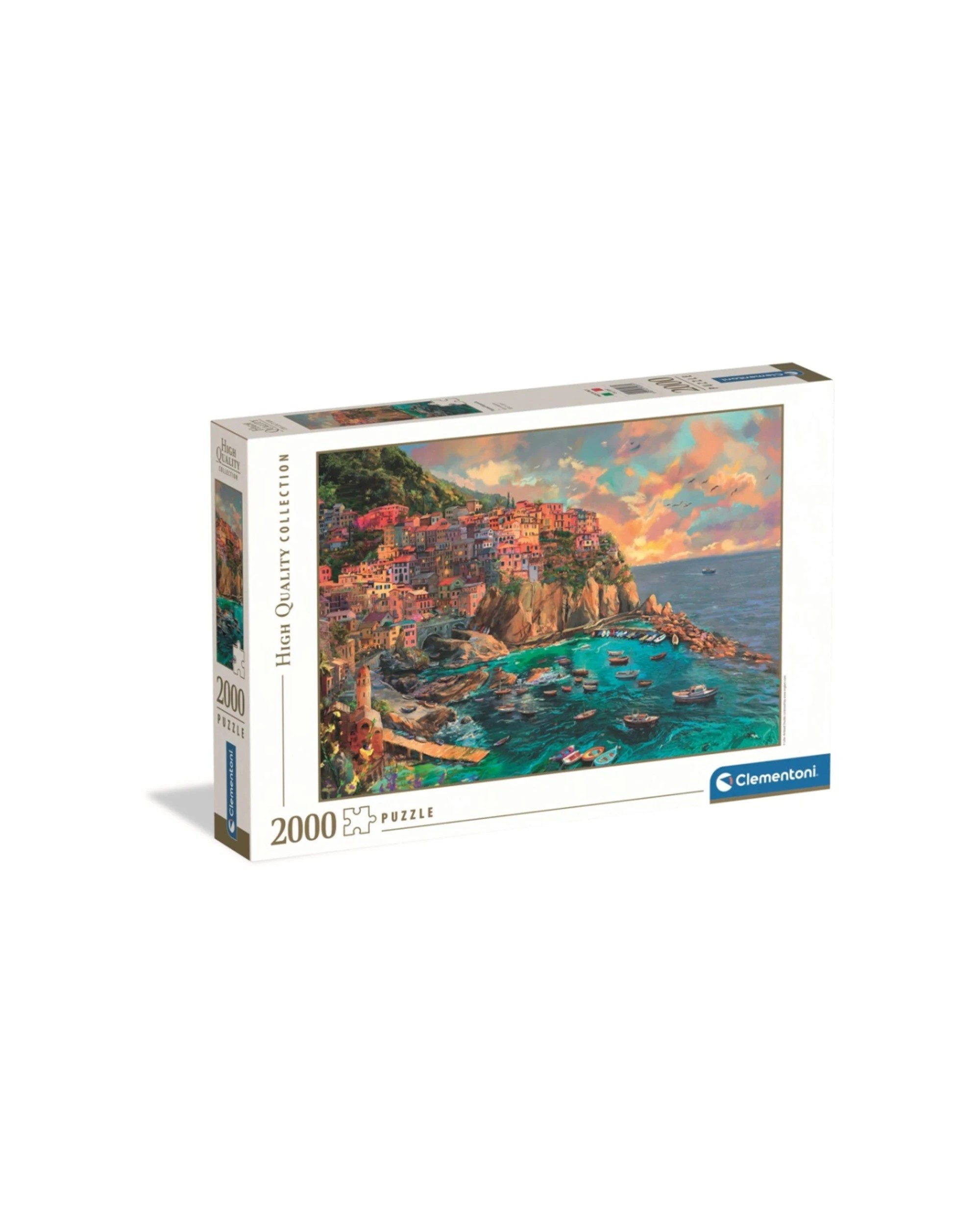 1 Clementoni Painted Manarola 2000 Piece Jigsaw Puzzle 97x67cm - Multi, 1 of 2