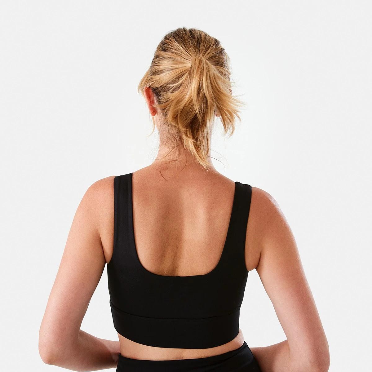 3 Everlast Womens Square Crop Top Black, 3 of 8