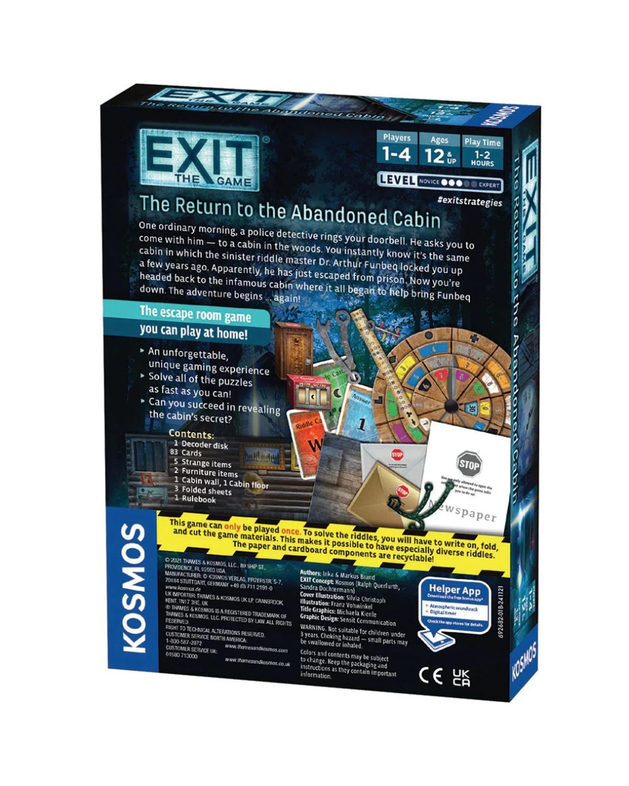 4 Exit the Game Return to the Abandoned Cabin Puzzle Game, 4 of 4