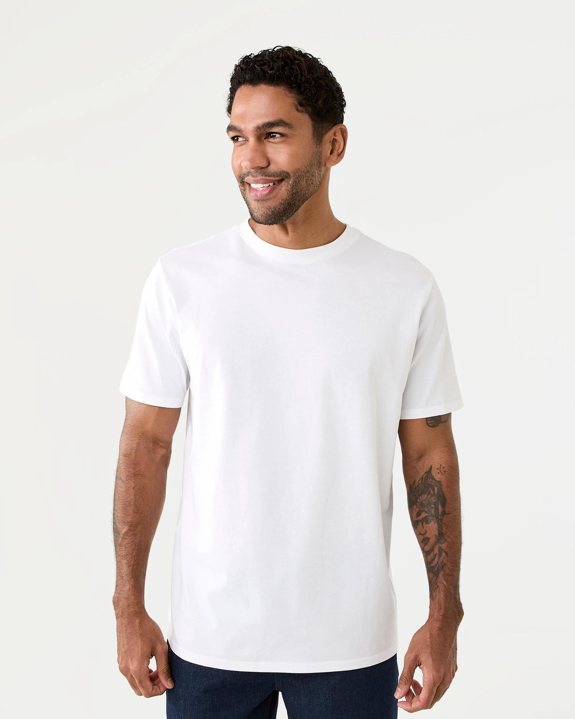 1 Cotton Crew Neck T-shirt White, 1 of 8