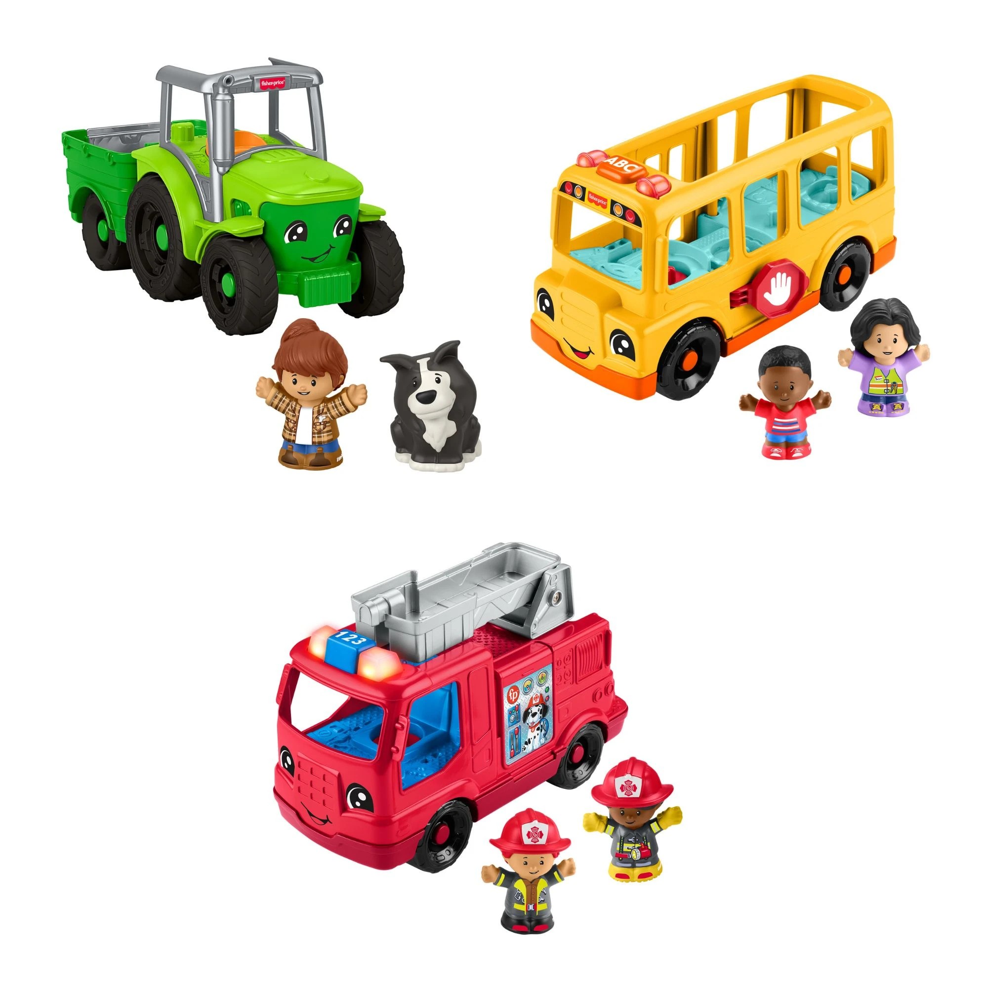 2 Fisher-Price Little People Musical Toy Vehicles - Assorted, 2 of 9