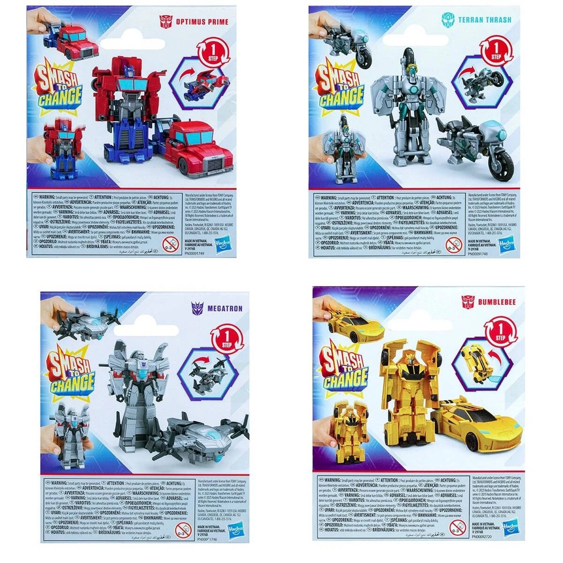7 Transformers EarthSpark Smash to Change Action Figure - Assorted, 7 of 7