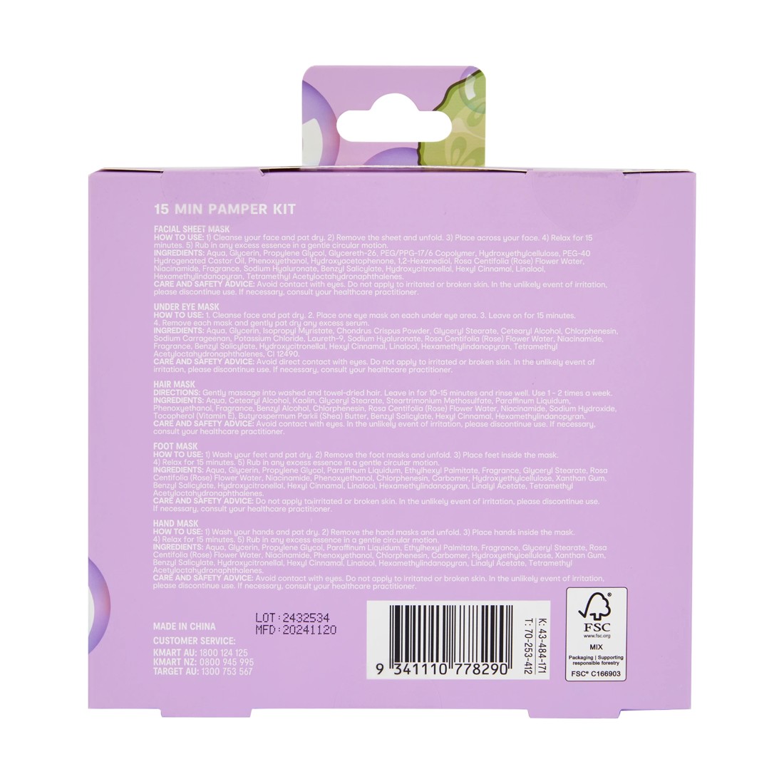 4 OXX Skincare 15 Minute Pamper Kit - Rose Extract and Niacinamide, 4 of 5