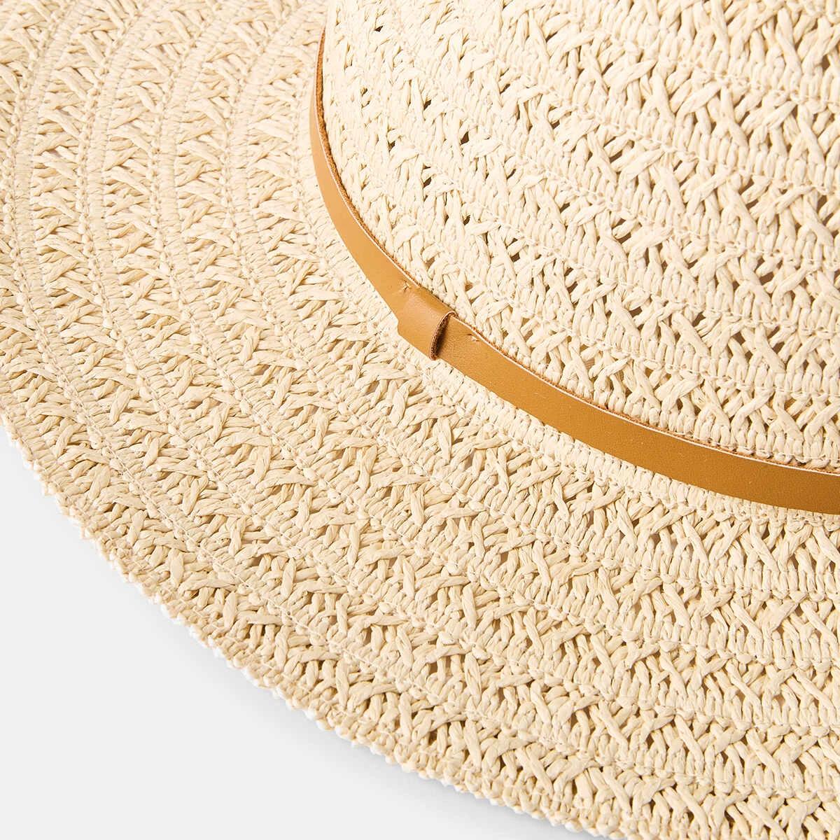 2 Natural Fedora Hat Natural, 2 of 3