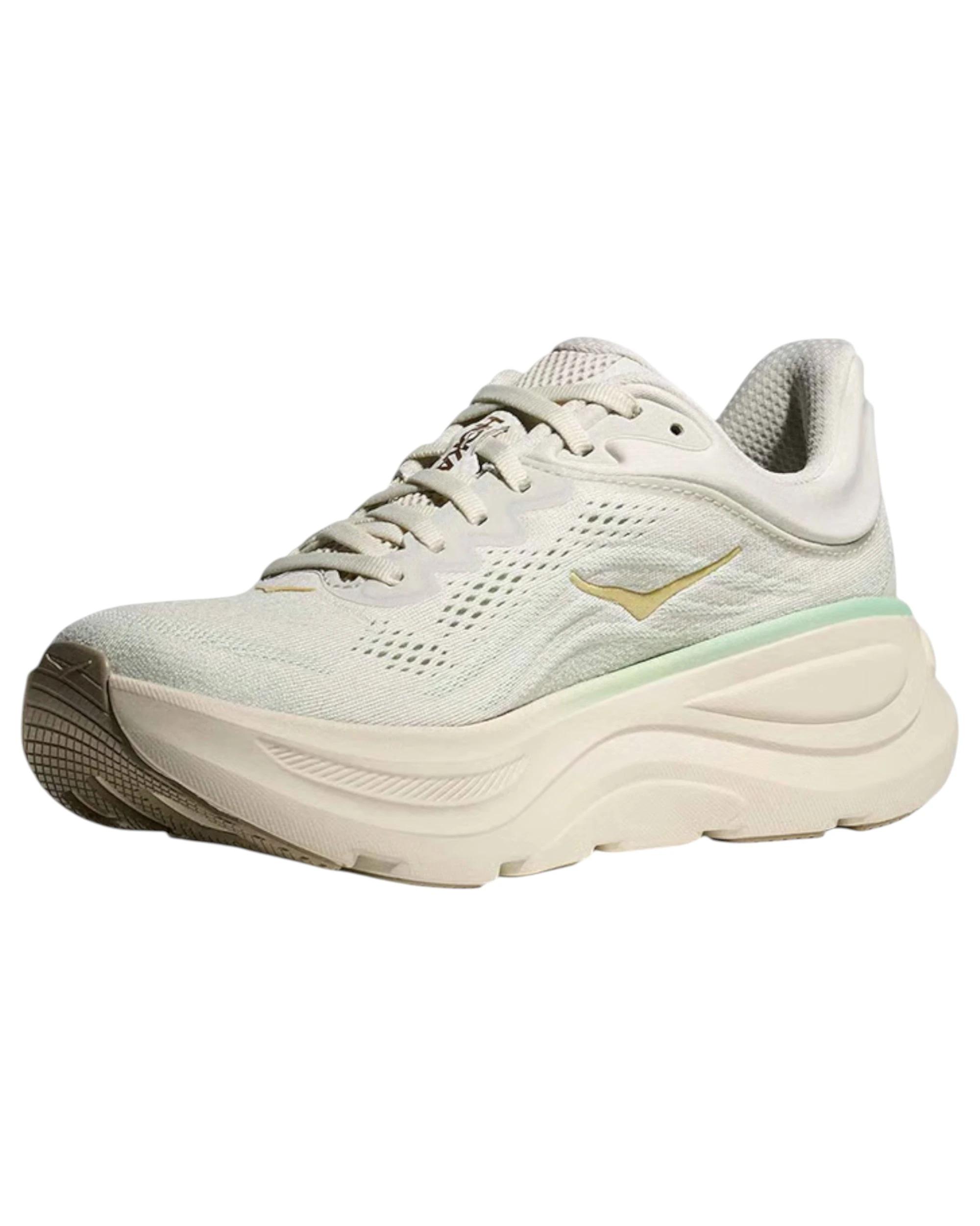 3 Hoka Womens Bondi 9 Athletic Running Shoes TRUFFLE SALT, 3 of 8