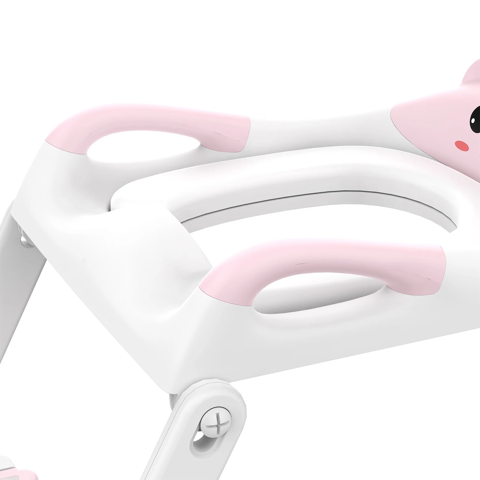 7 Advwin Foldable 2-in-1 Toddler Potty Training Seat Toddler Stool Height Adjustable Toilet Training Seat - Pink, 7 of 8