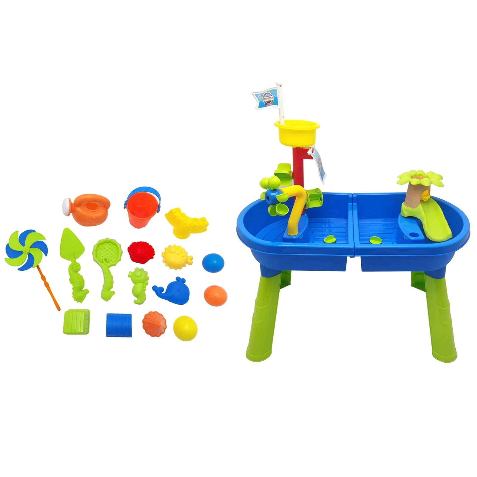 3 Ausway Kids Sand & Water Play Table Set Outdoor Sensory Activity Centre, 3 of 6