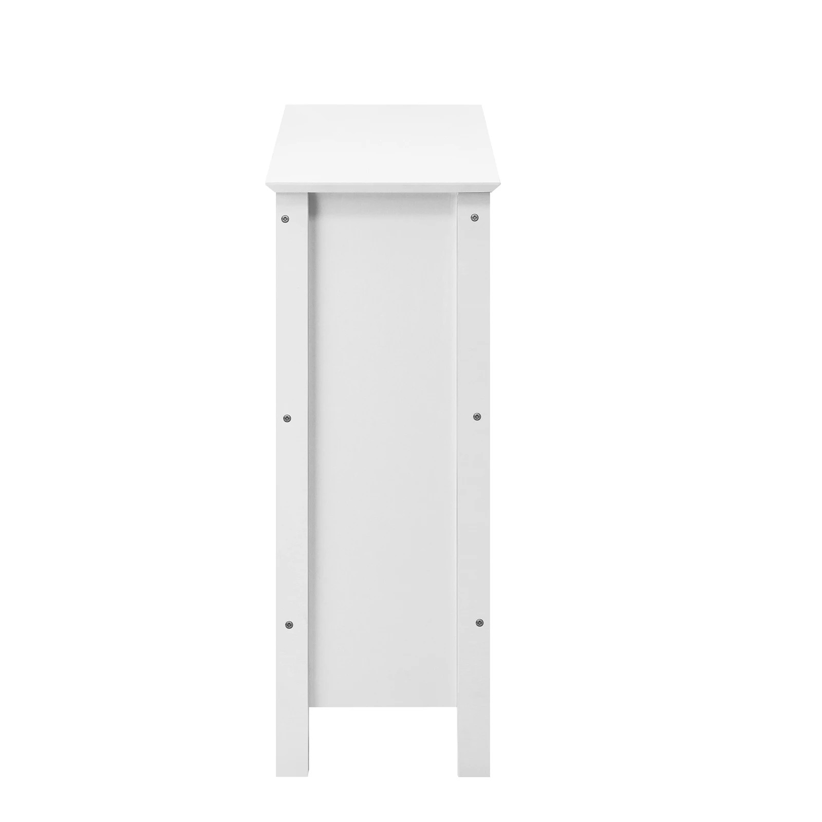 7 Oikiture 3-tier Console Table Open Shelf Wood Sofa Table Hall Side Entry
 - White, 7 of 10