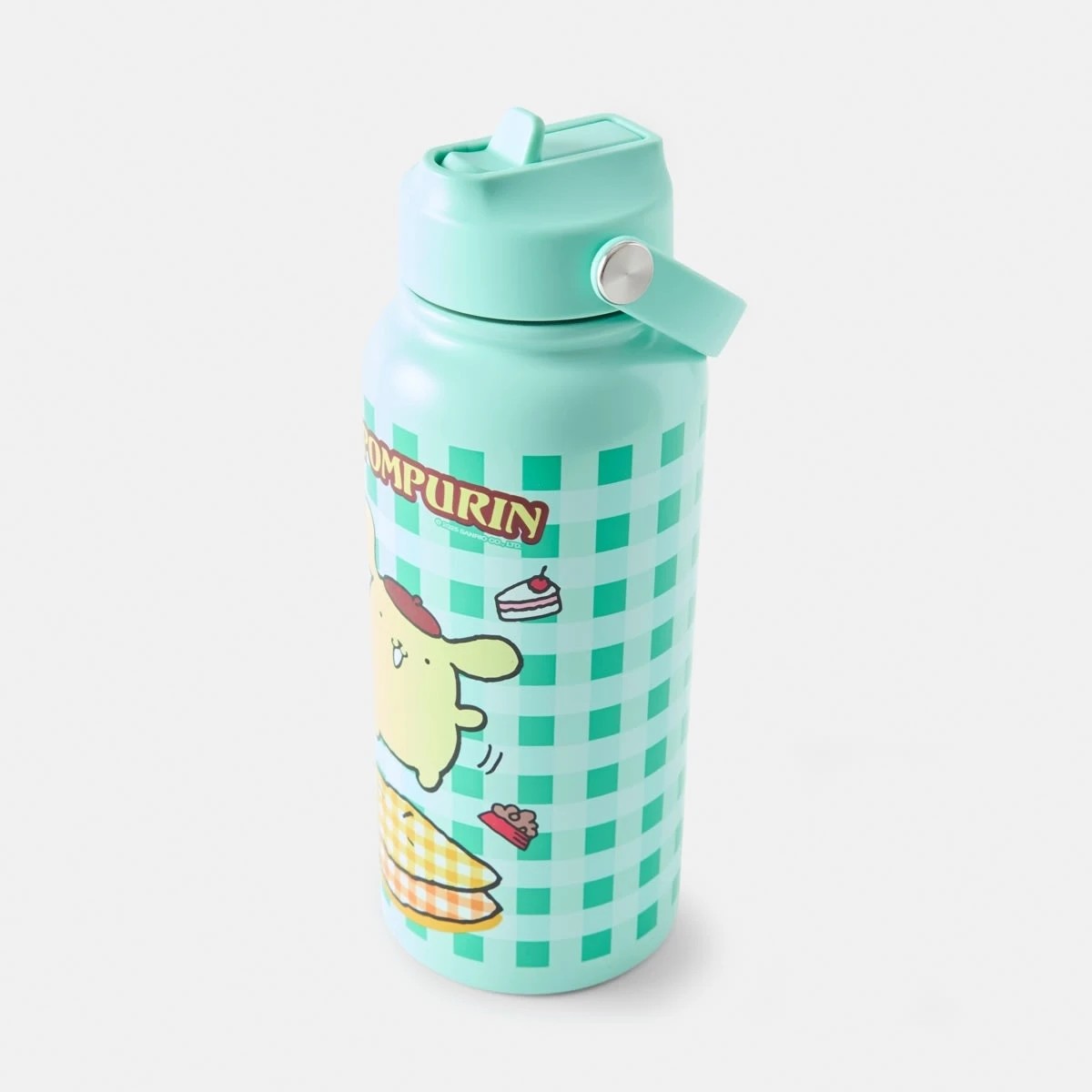 3 946ml Hello Kitty Pompompurin Teal Stainless Steel Cylindrical Drink Bottle, 3 of 5