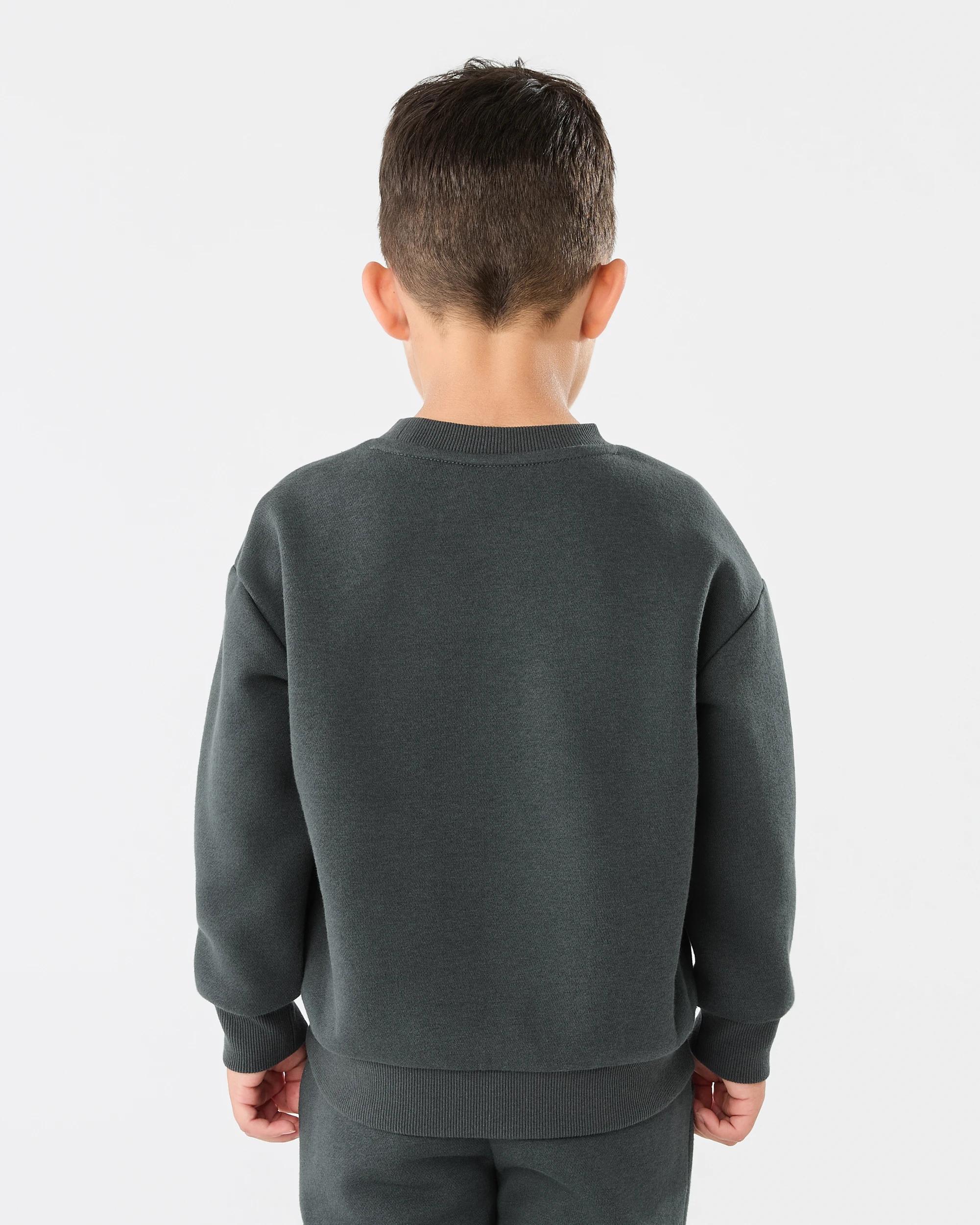 2 Print Crew Neck Sweatshirt Gry Car, 2 of 6