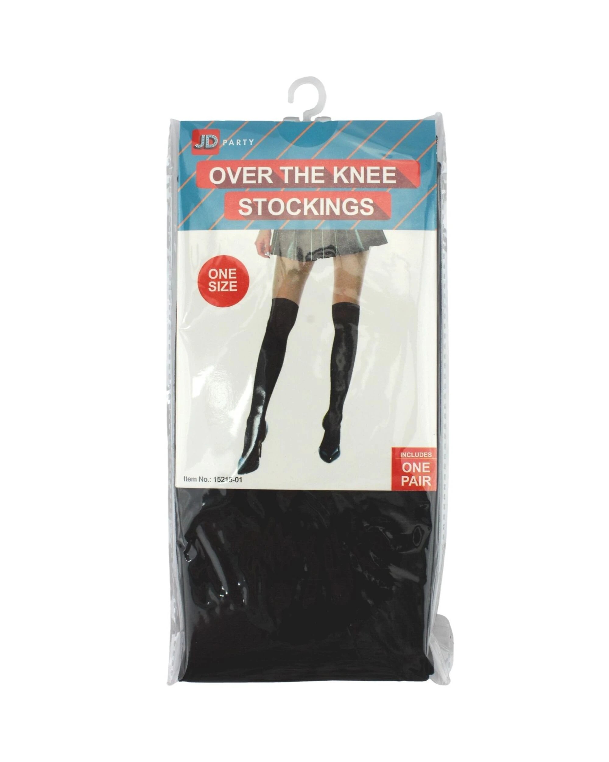 2 JD Party Over The Knee Stockings 1 Pair - One Size - Black, 2 of 2