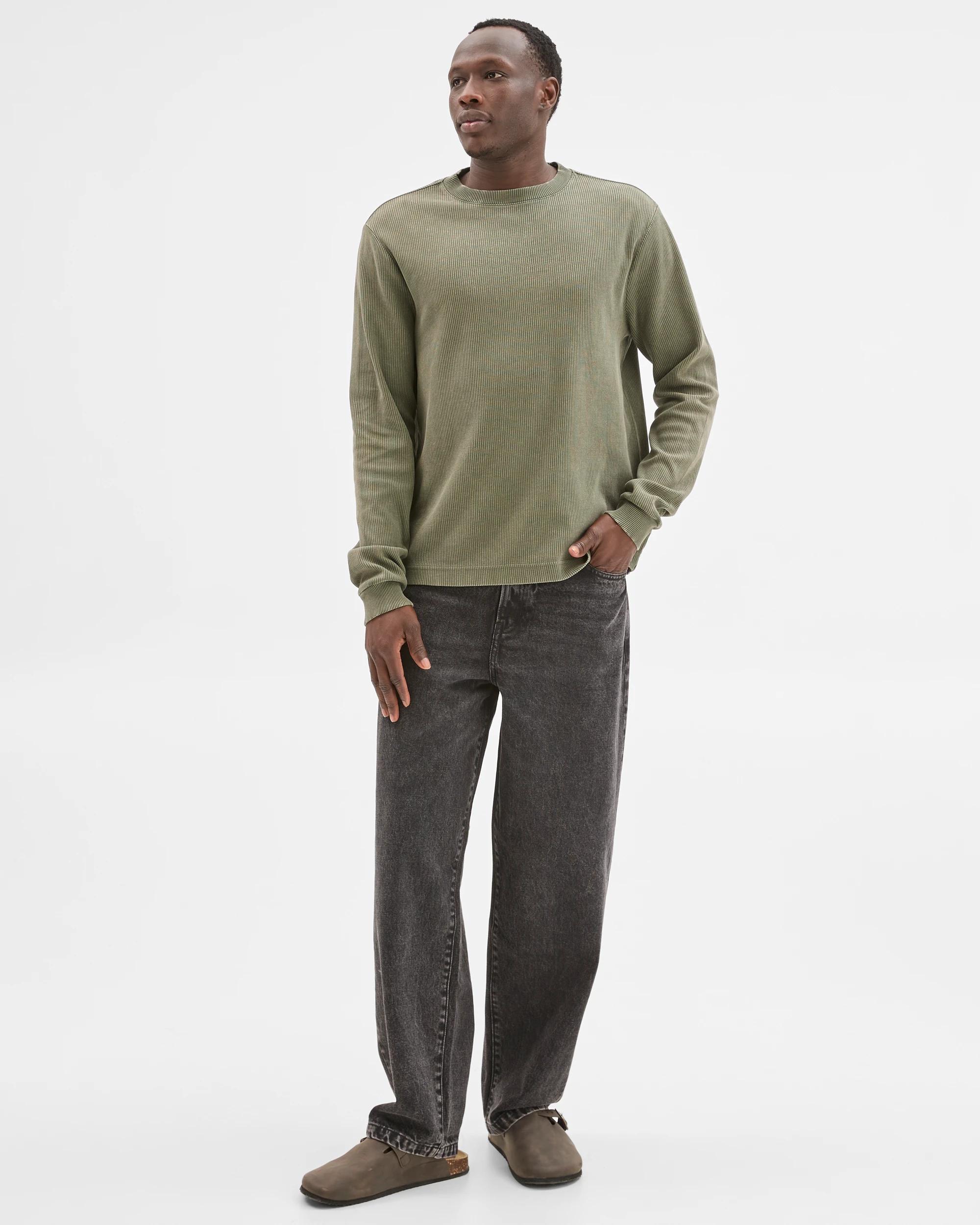 2 Commons Australian Cotton Relaxed Heavyweight Textured T-Shirt ACID GREEN, 2 of 6