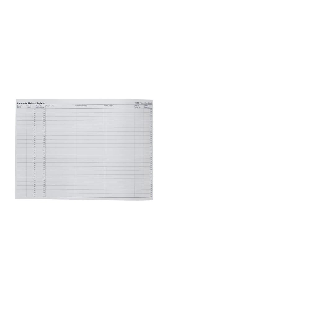 2 Wildon 250W Corporate Visitors Register, 2 of 3