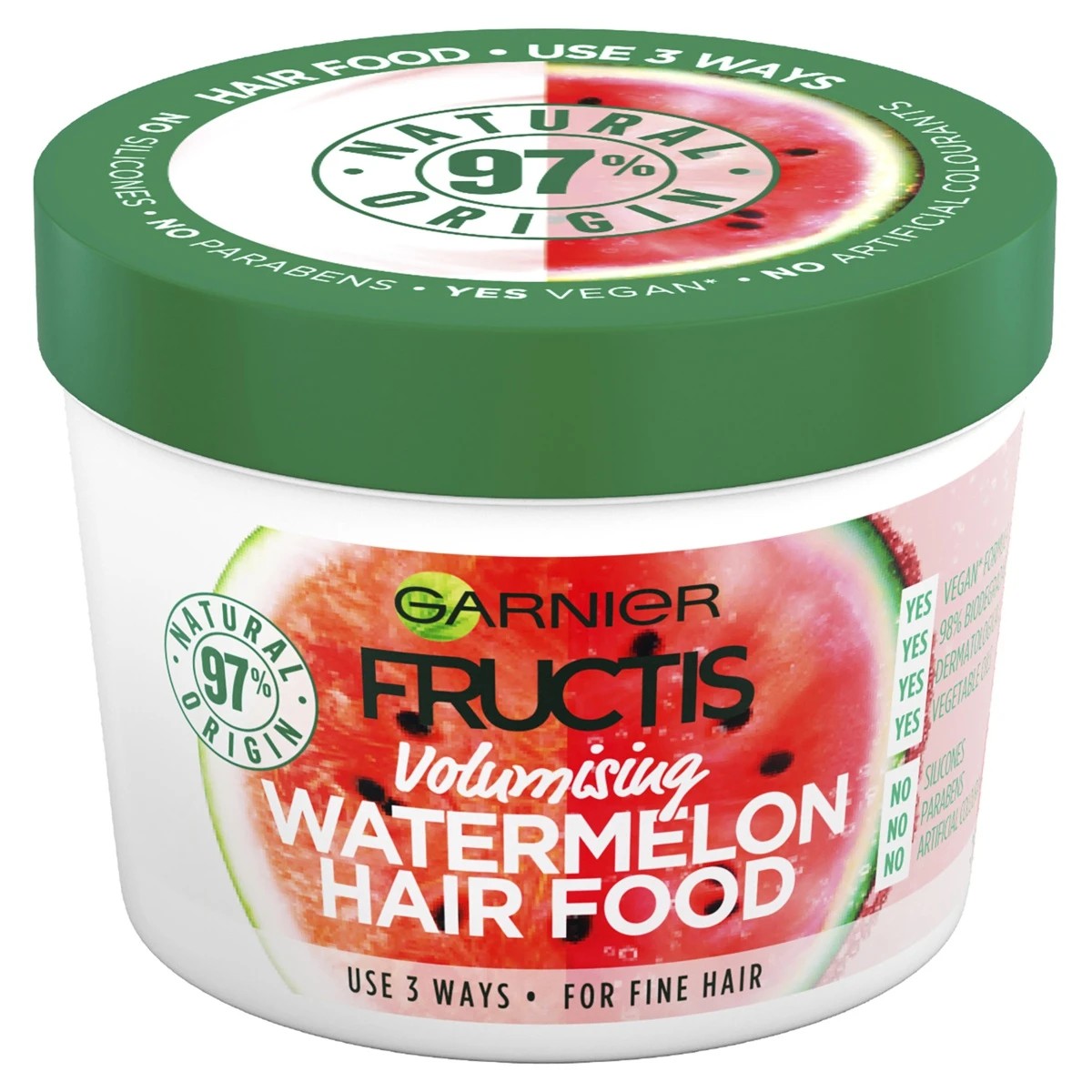 1 Garnier Fructis Hair Food Multi Use Treatment 390ml - Watermelon, 1 of 6