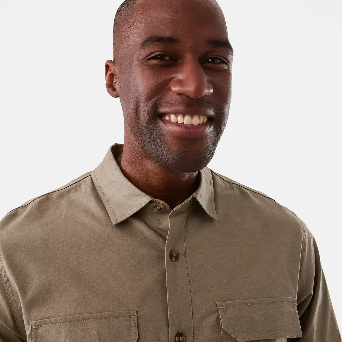 4 Workwear Long Sleeve Shirt Wet Sand, 4 of 8