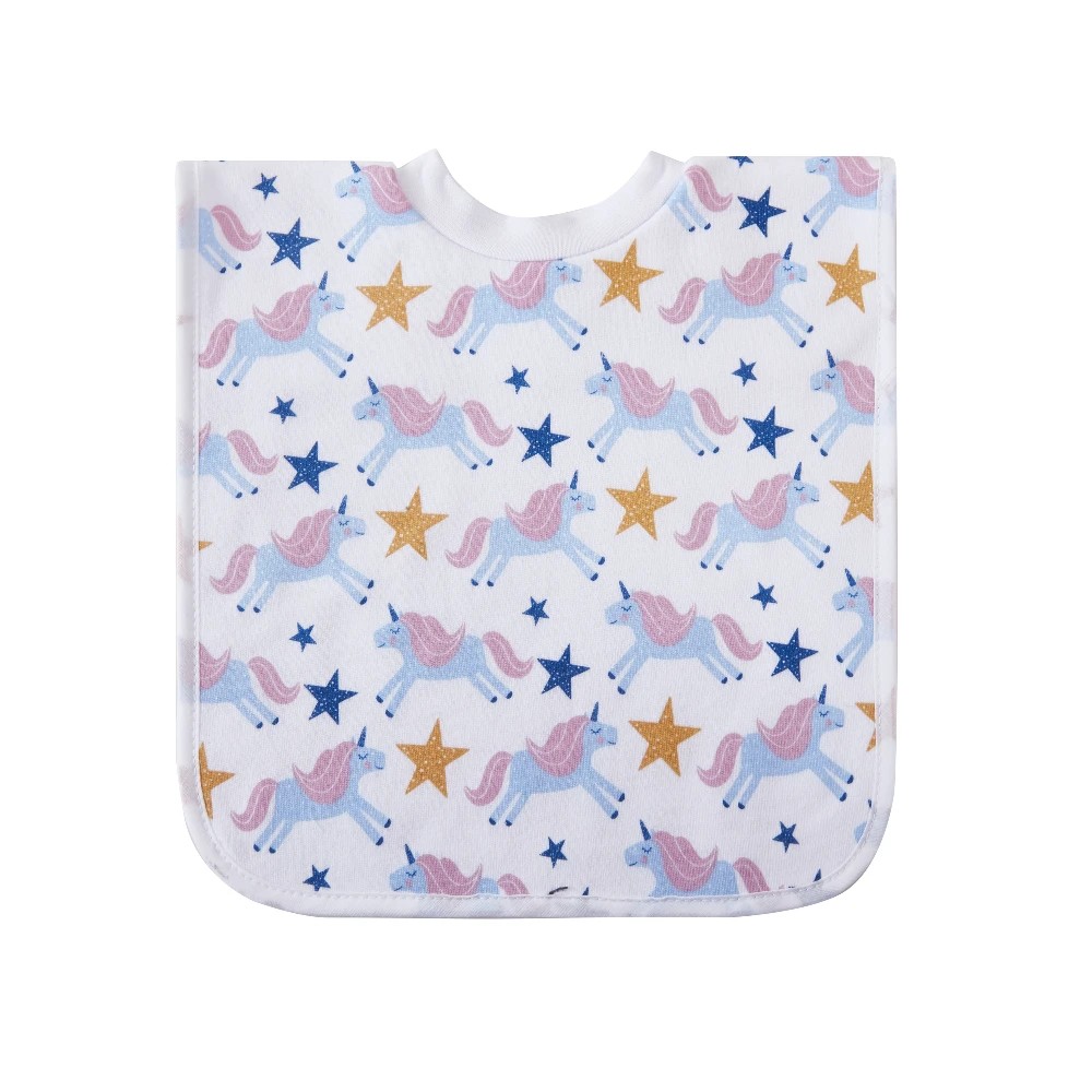 5 Big Softies 3 Pack Popover Bibs, Unicorn, 5 of 5